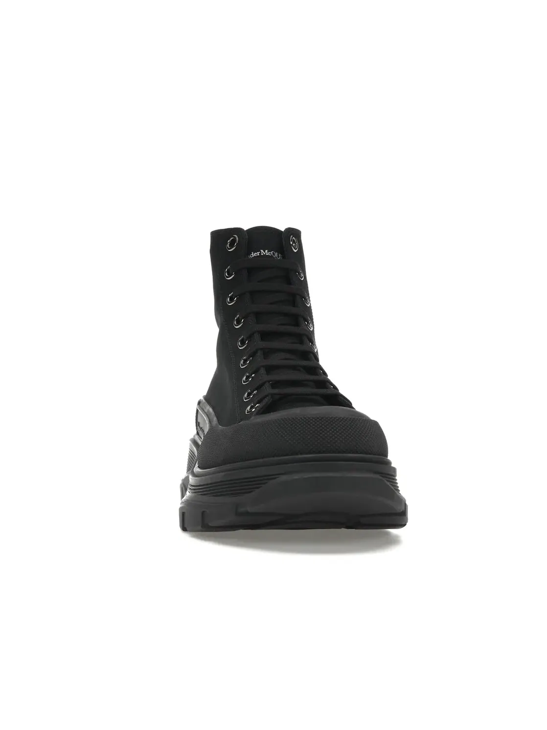 Мужские ботинки с рифленой подошвой Alexander McQueen Tread Slick Boot — изображение 2 из 4, черный