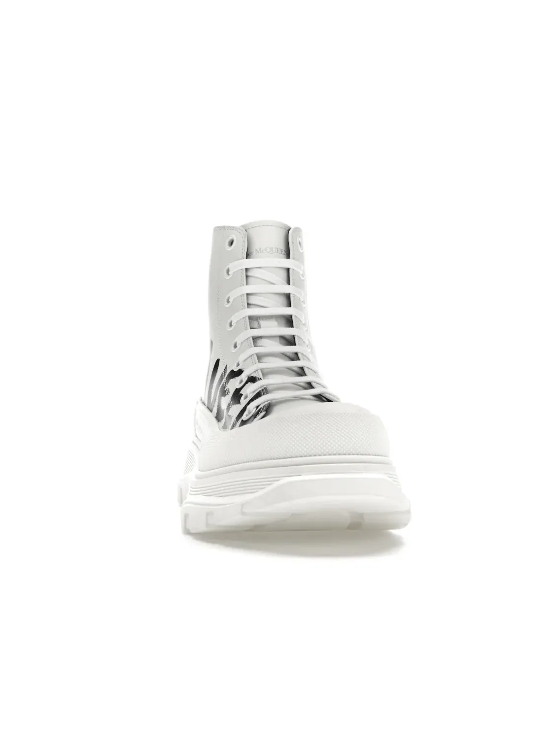Мужские ботинки с принтом Alexander McQueen Tread Slick Boot — изображение 2 из 4, белый