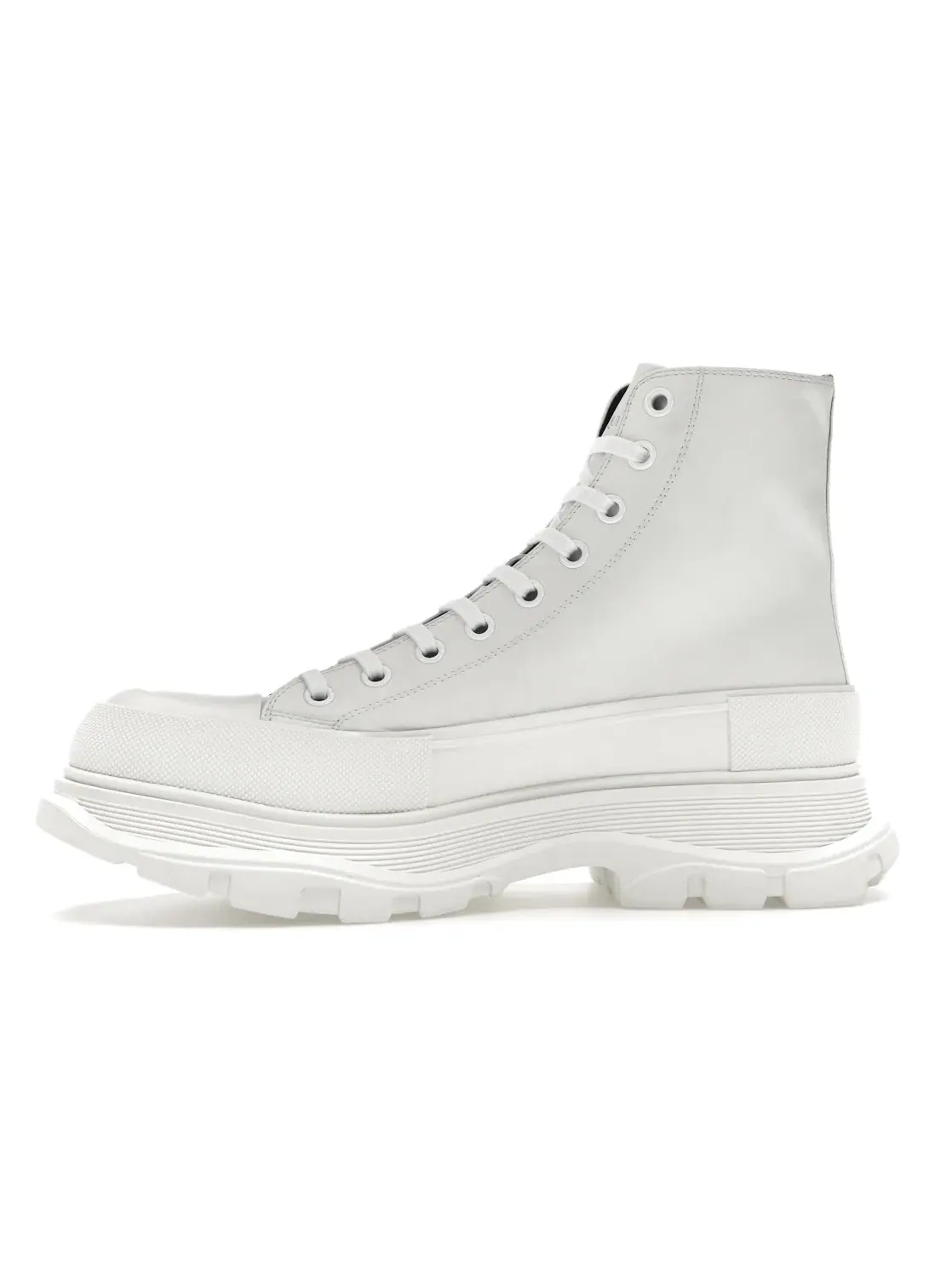 Мужские ботинки с принтом Alexander McQueen Tread Slick Boot — изображение 3 из 4, белый