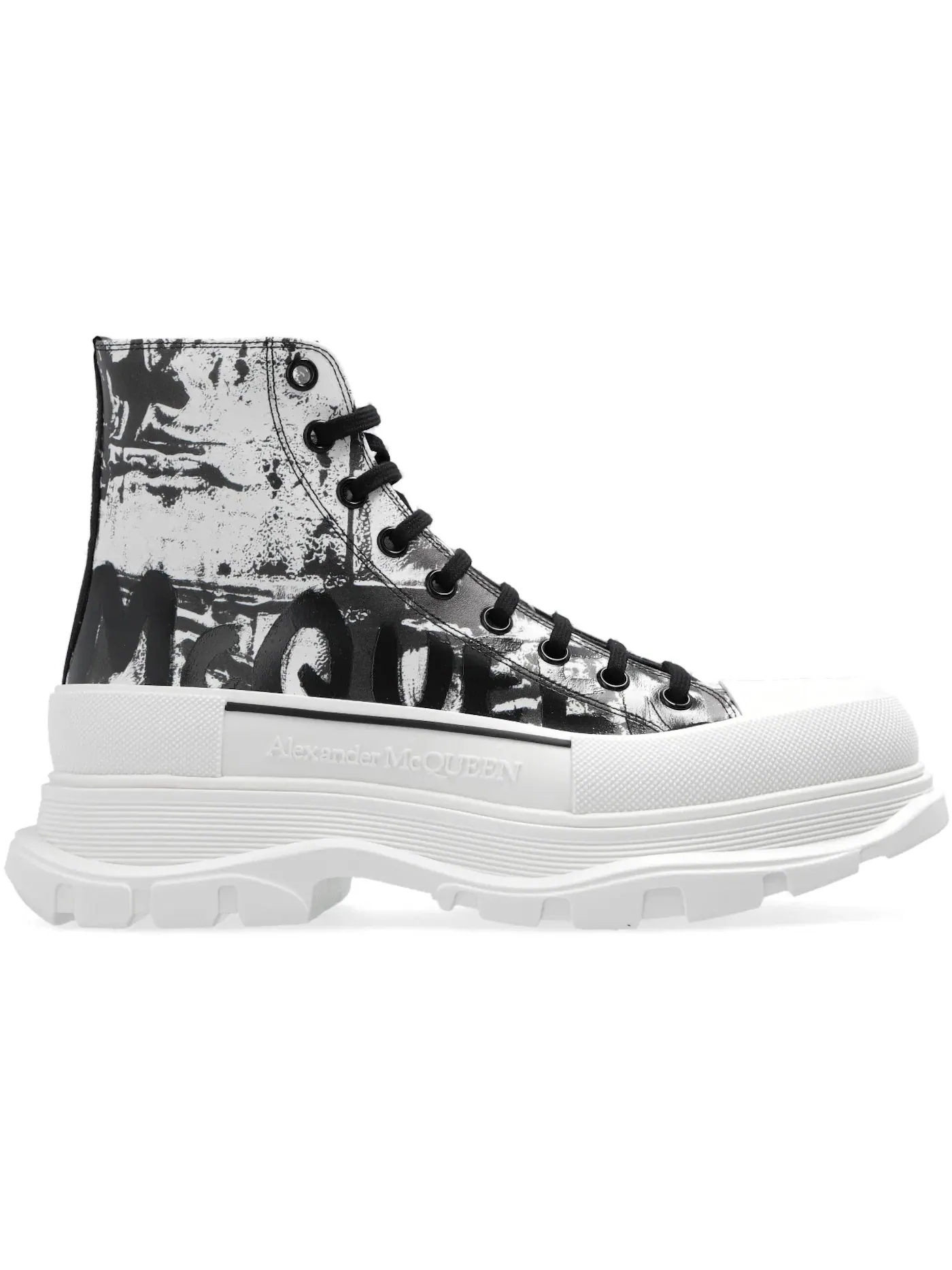 Мужские ботинки Tread Slick Boot Alexander McQueen — изображение 1 из 1, черный/белый