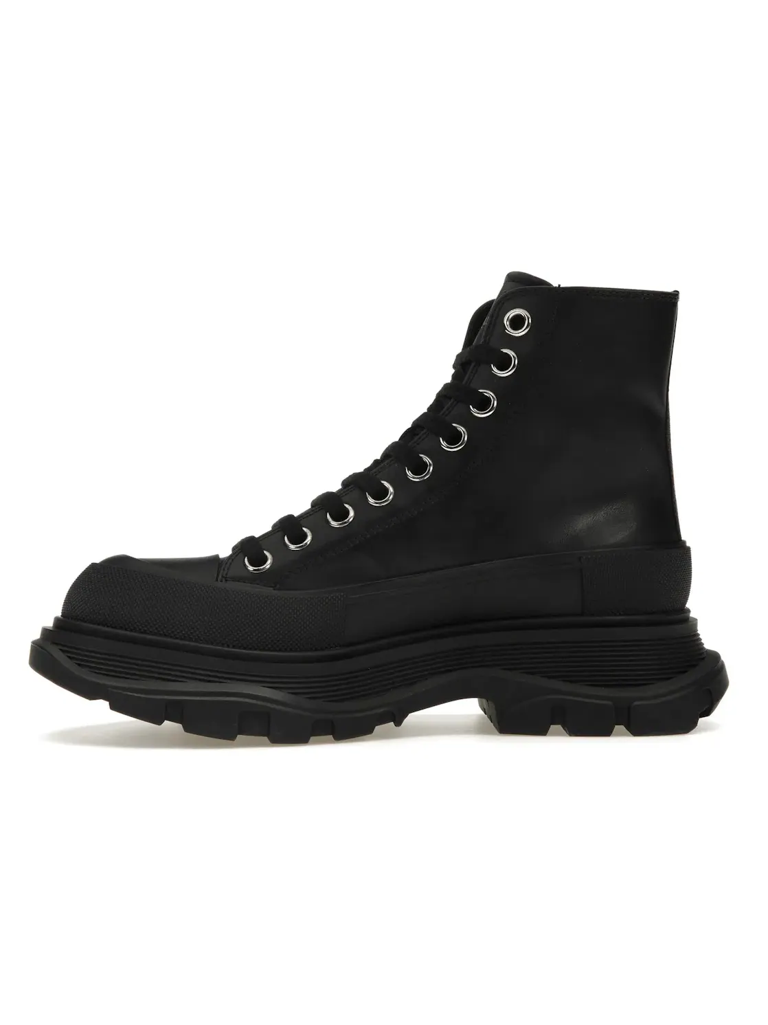 Женские ботинки с принтом Tread Slick Boot Alexander McQueen — изображение 3 из 4, черный/белый