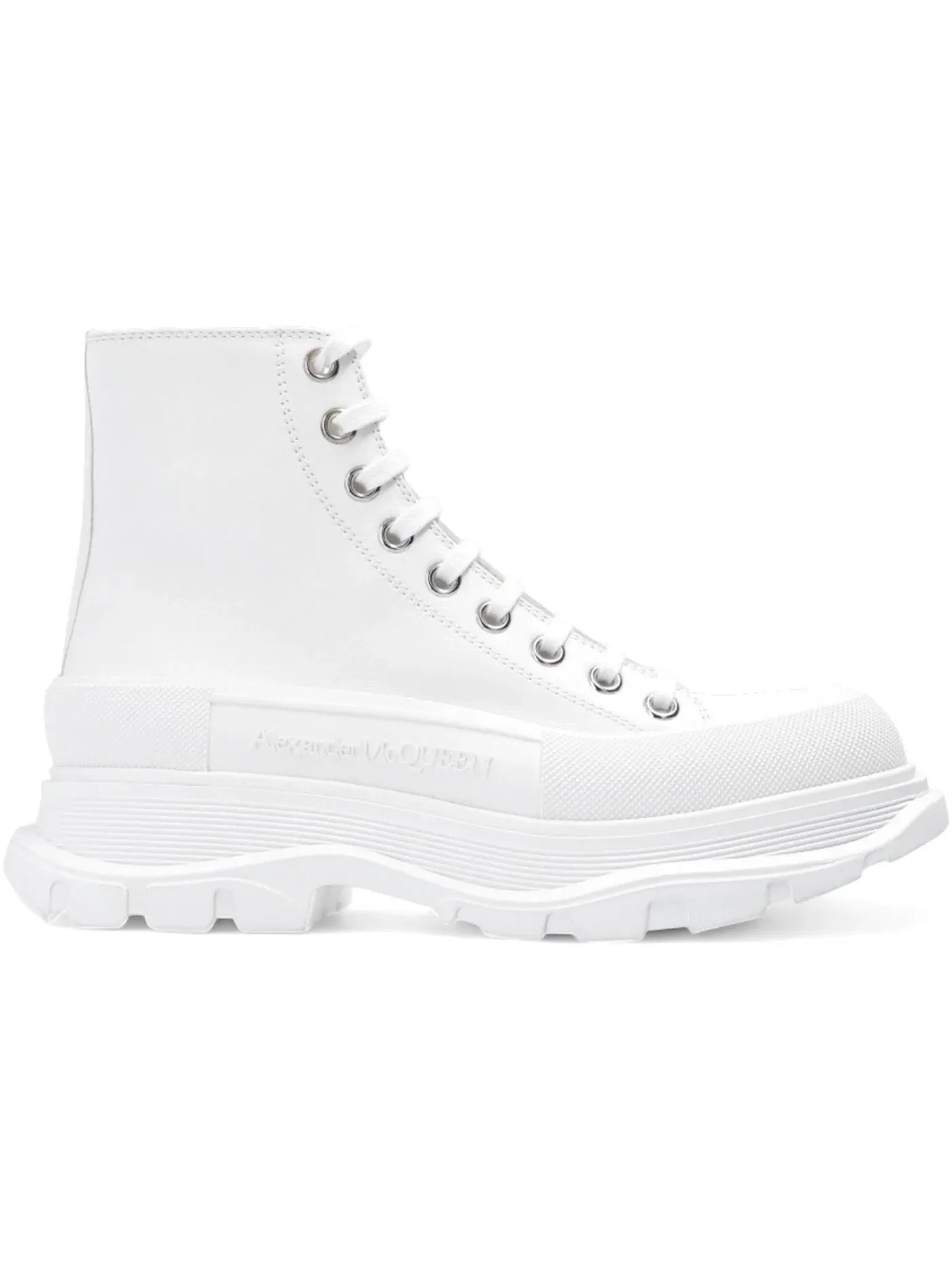 Женские ботинки Tread Slick Boot Alexander McQueen — изображение 1 из 1, белый/серебристый