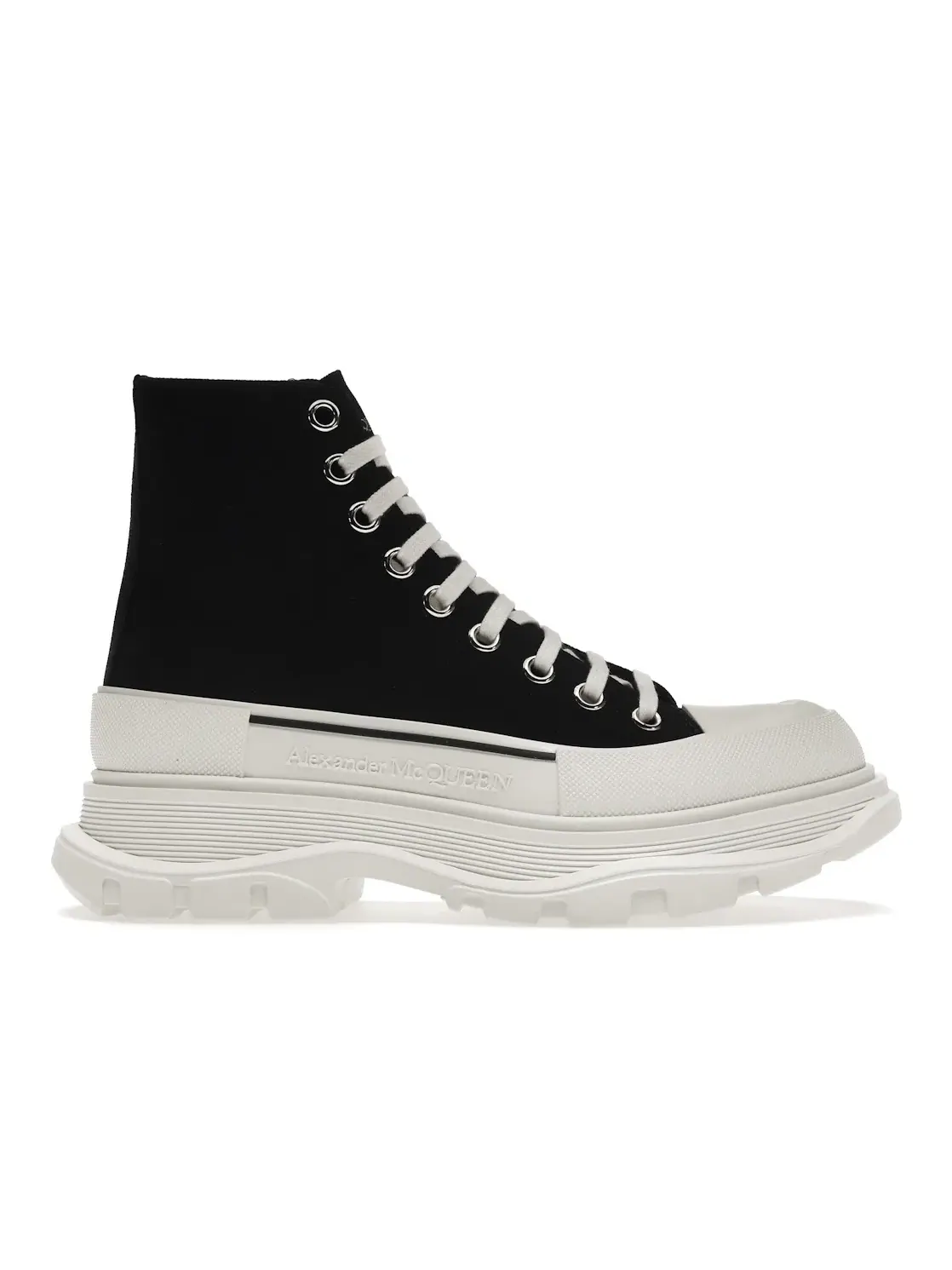 Мужские ботинки с увеличенной подошвой Alexander McQueen Tread Slick Lace Up Boot — изображение 1 из 4, белый