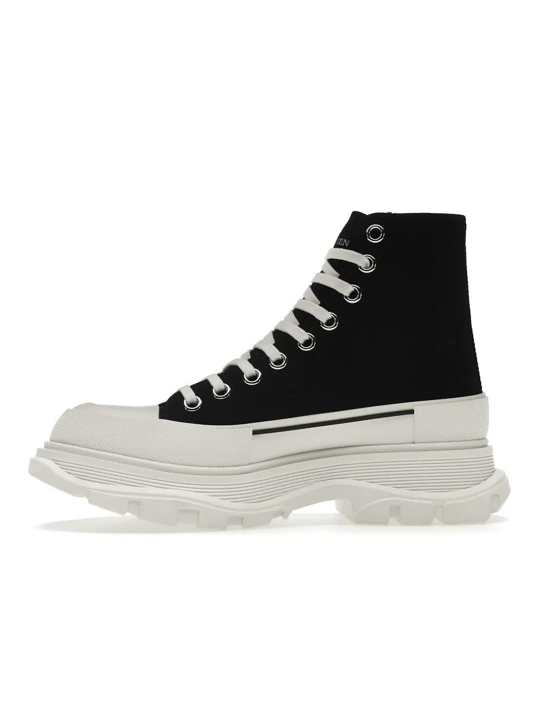 Мужские ботинки с увеличенной подошвой Alexander McQueen Tread Slick Lace Up Boot — изображение 3 из 4, белый