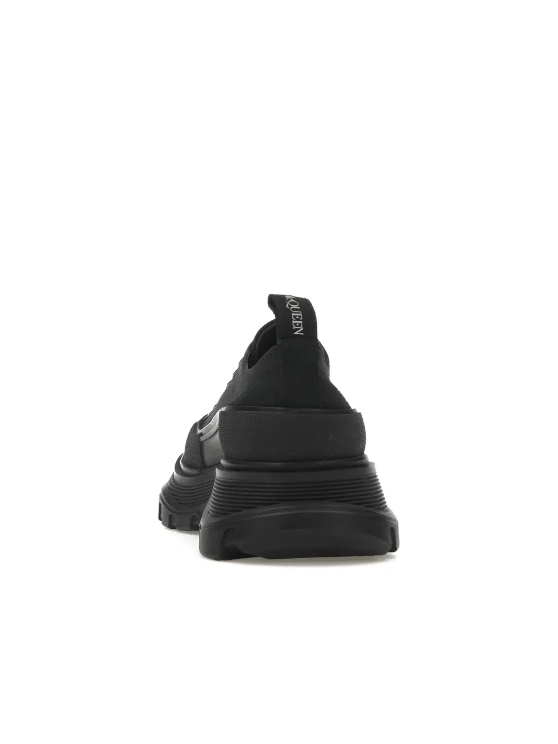 Женские кроссовки на шнуровке Alexander McQueen Tread Slick Low Lace Up — изображение 4 из 4, черный/черный