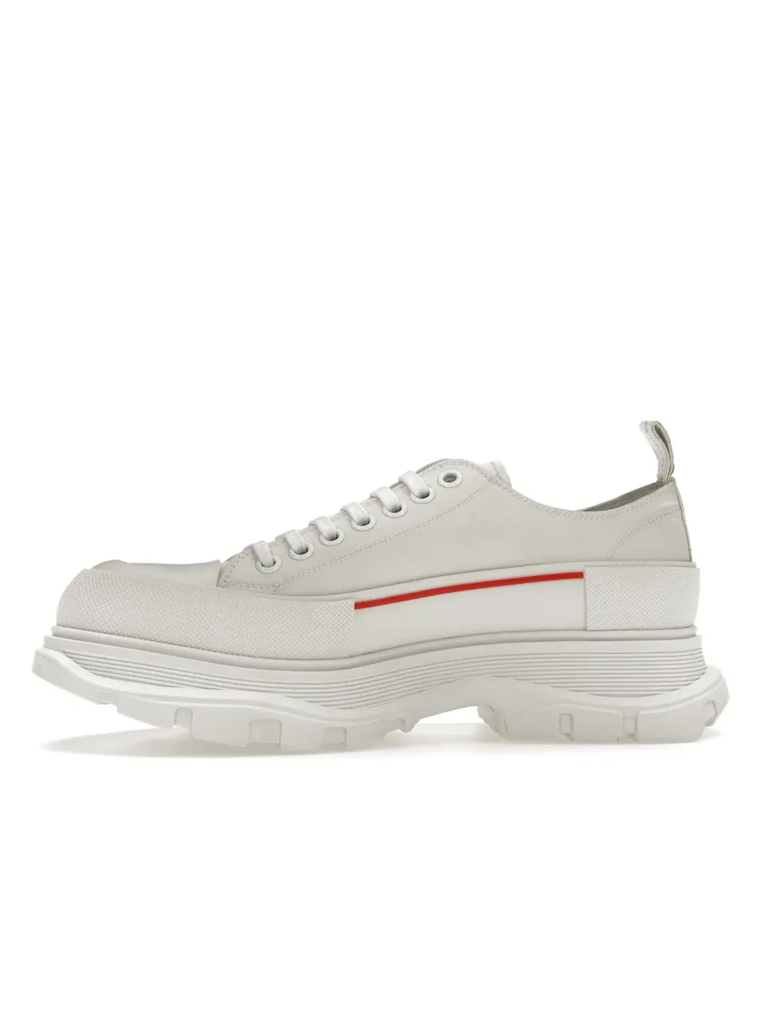 Мужские кроссовки с принтом Alexander McQueen Tread Slick Low Lace Up — изображение 3 из 4, белый белый синий