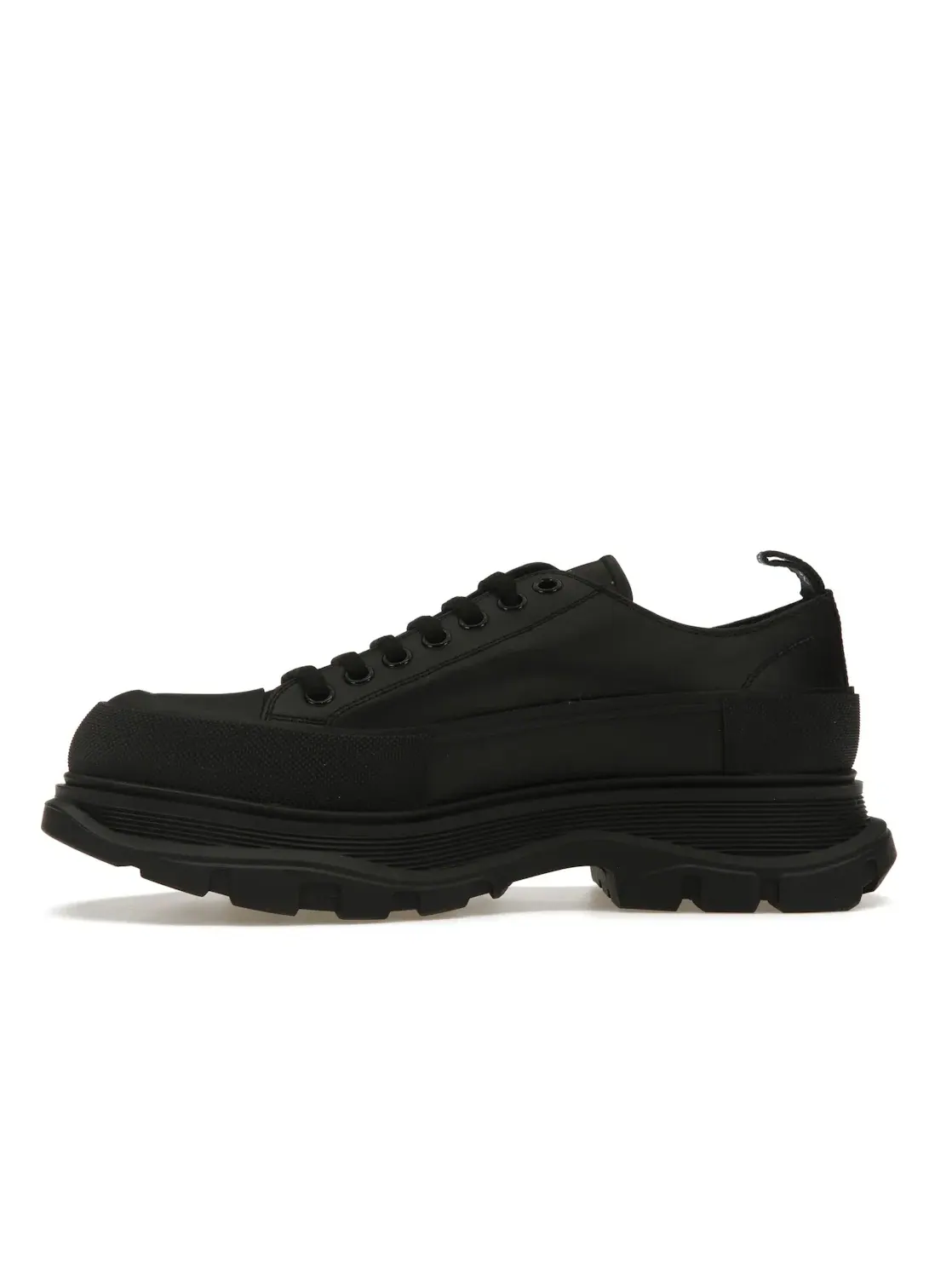 Мужские кроссовки с принтом Alexander McQueen Tread Slick Low Lace Up — изображение 3 из 4, черный/черный/белый