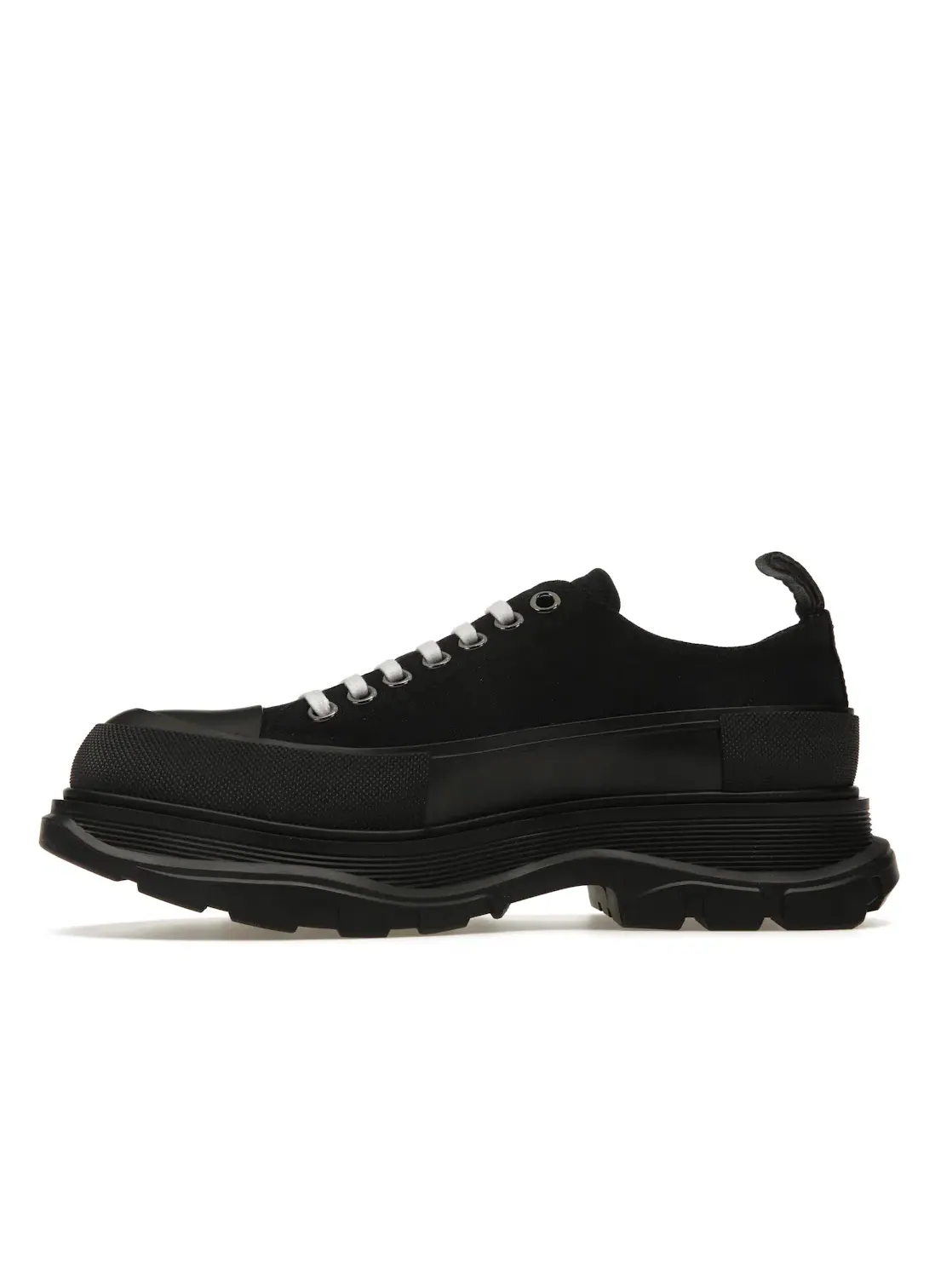 Мужские кроссовки с низким верхом Alexander McQueen Tread Slick Low Lace Up — изображение 3 из 4, черный/черный/черный