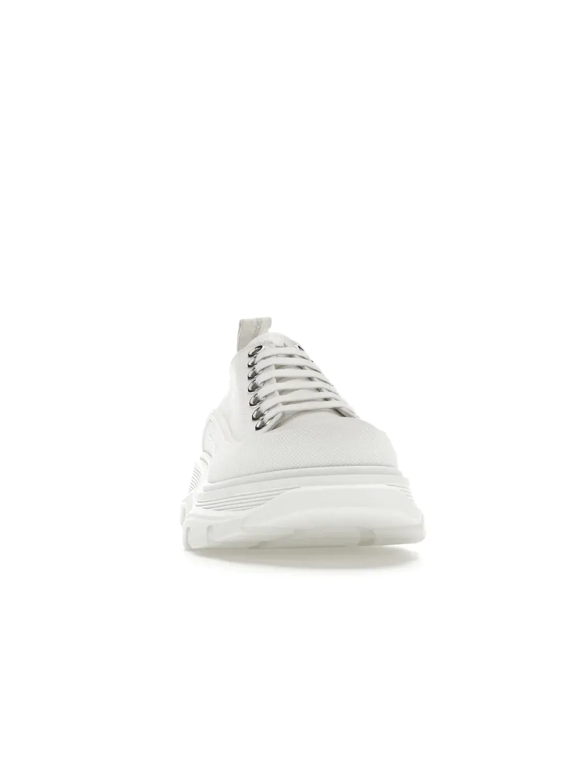 Женские кроссовки с низкой шнуровкой Alexander McQueen Tread Slick Low Lace Up — изображение 2 из 4, белый/белый