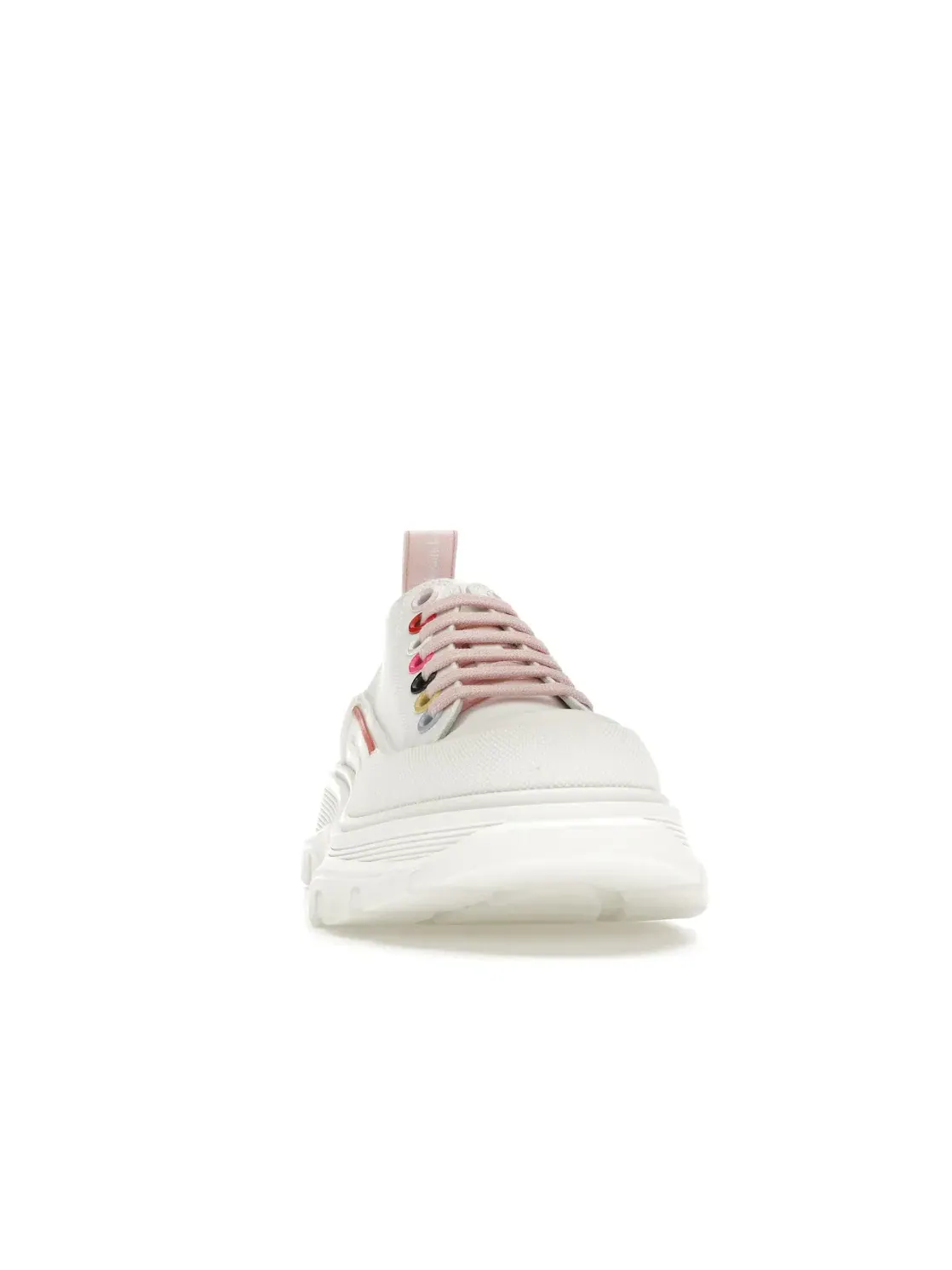 Женские кроссовки с низким верхом Alexander McQueen Tread Slick Low Lace Up — изображение 2 из 4, белый мульти