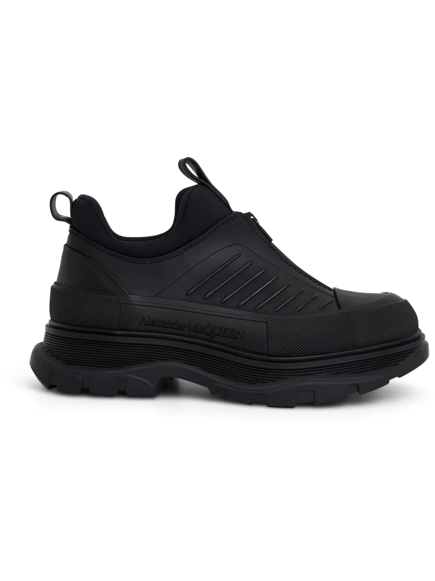 Мужские кроссовки на молнии Alexander McQueen Tread Slick — изображение 1 из 1, черный
