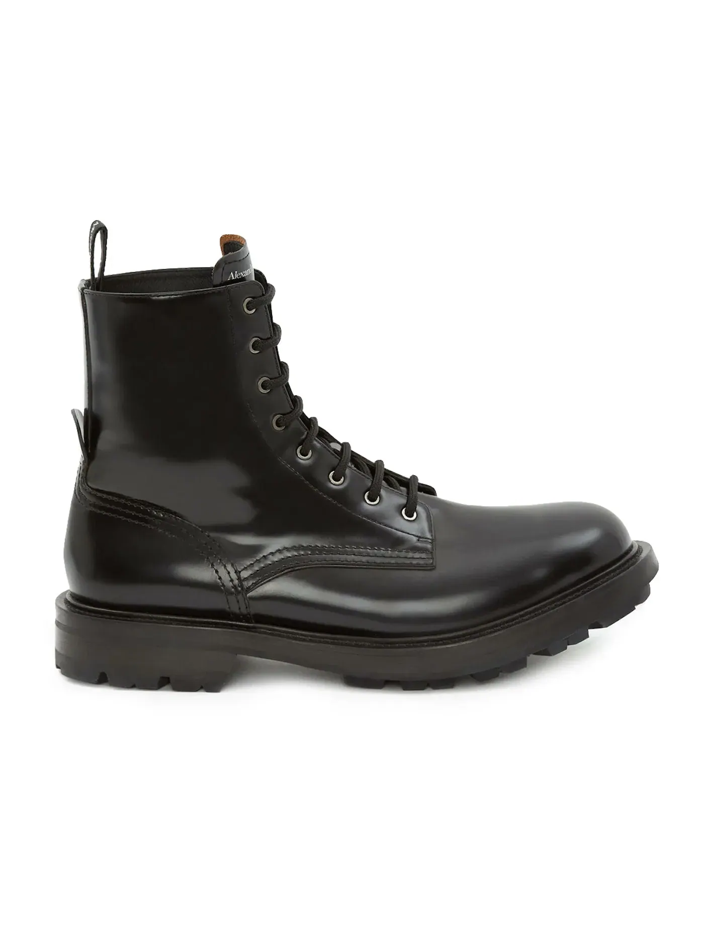 Мужские ботинки кожаные Alexander McQueen Worker Boot — изображение 1 из 1, черный/черный