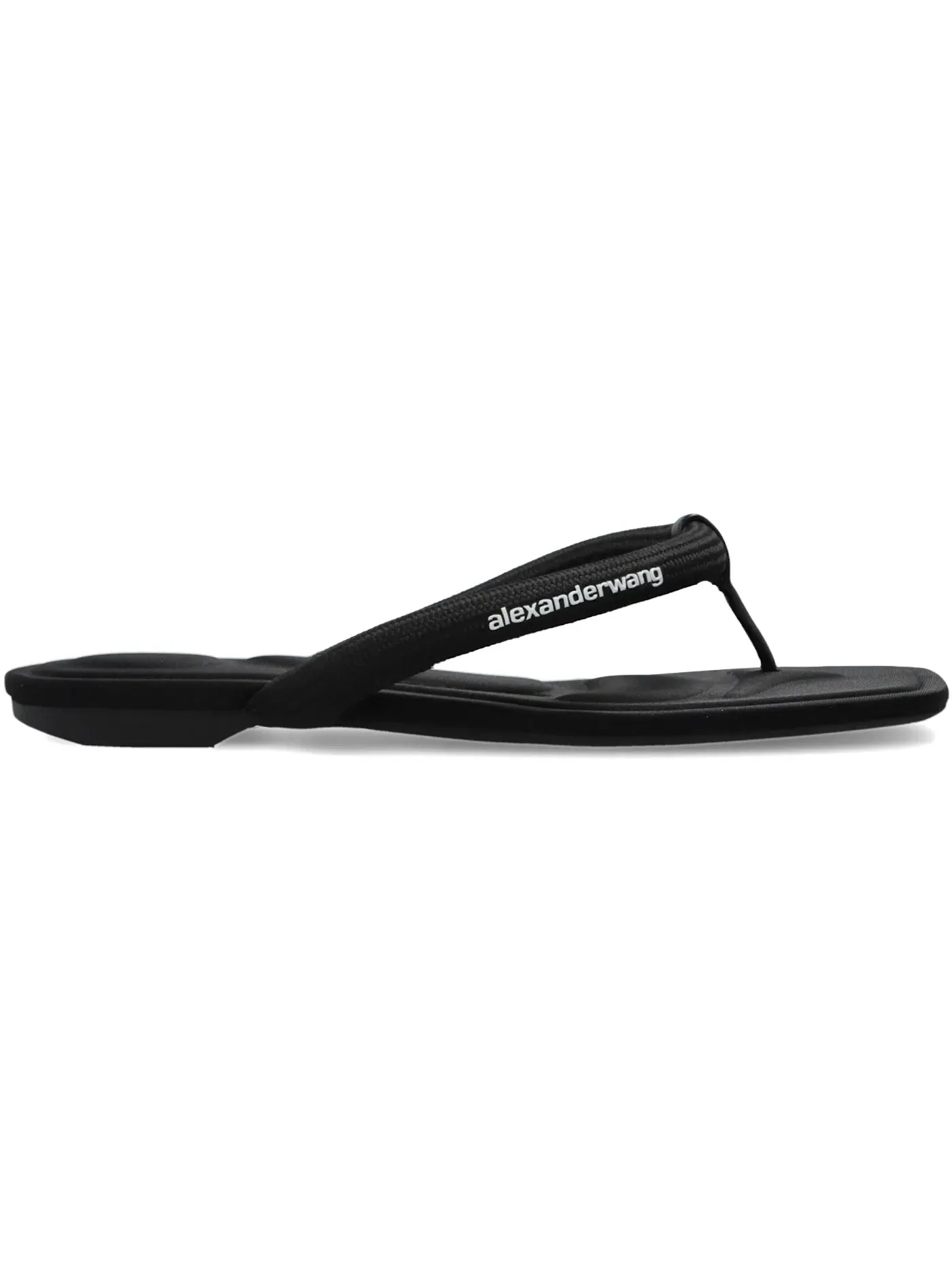 Женские сандалии-вьетнамки с трубчатым ремешком Alexander Wang — изображение 1 из 1, черный