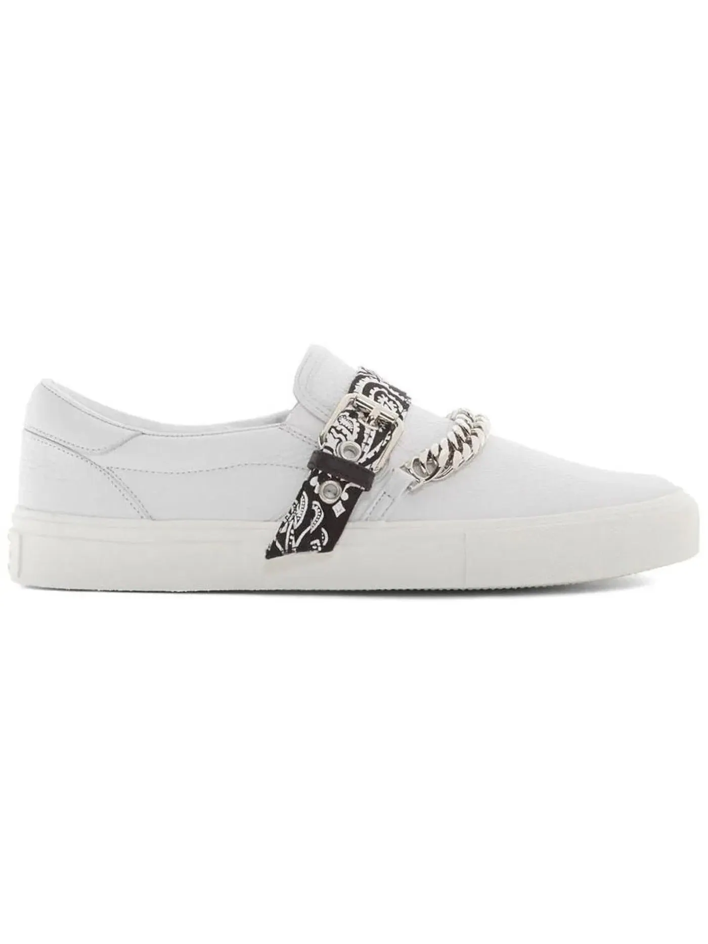 Мужские кеды AMIRI Bandana Chain Slip On — изображение 1 из 1, белый