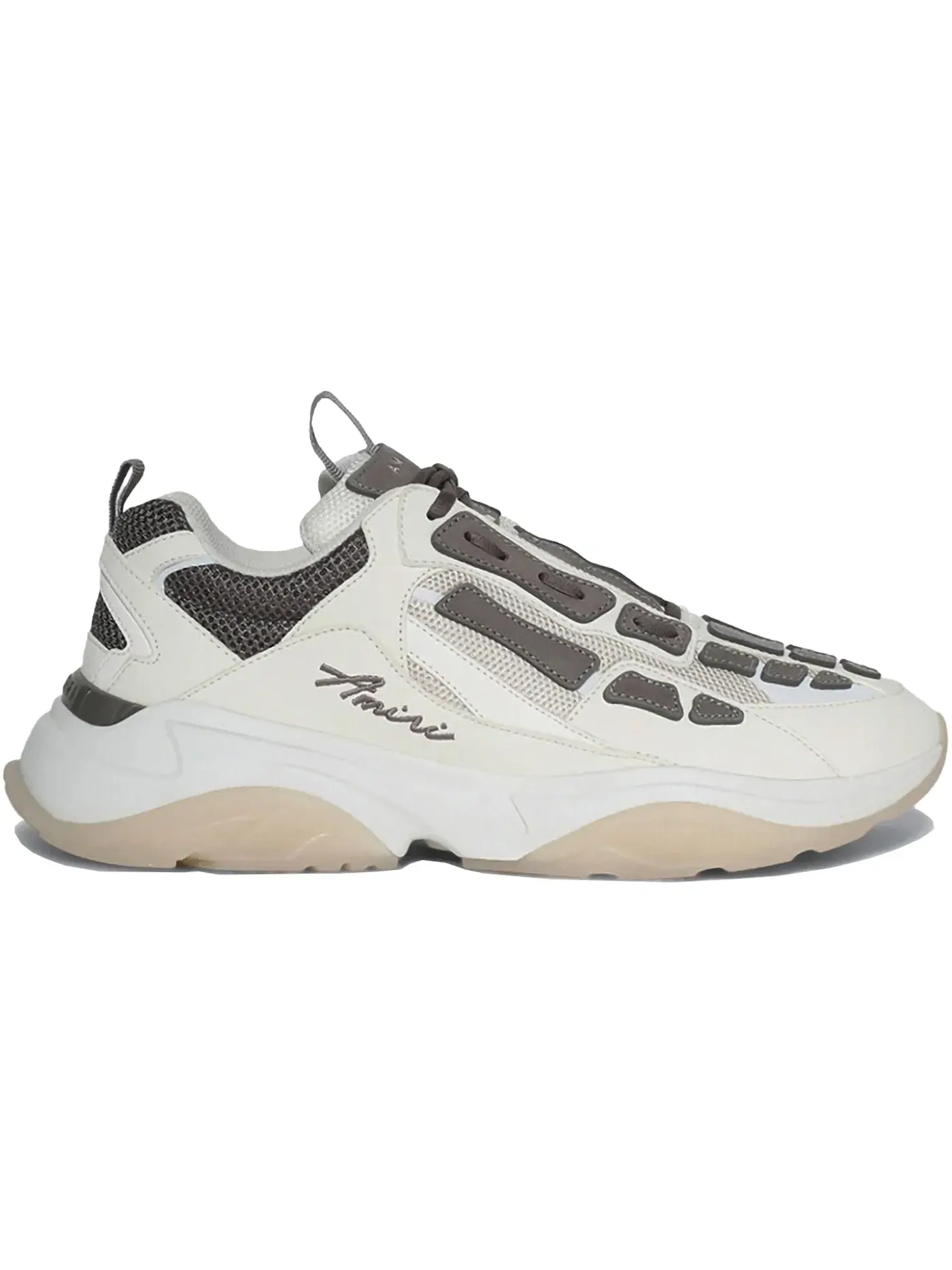 Мужские кроссовки с принтом AMIRI Bone Runner AMIRI — изображение 1 из 1, белый