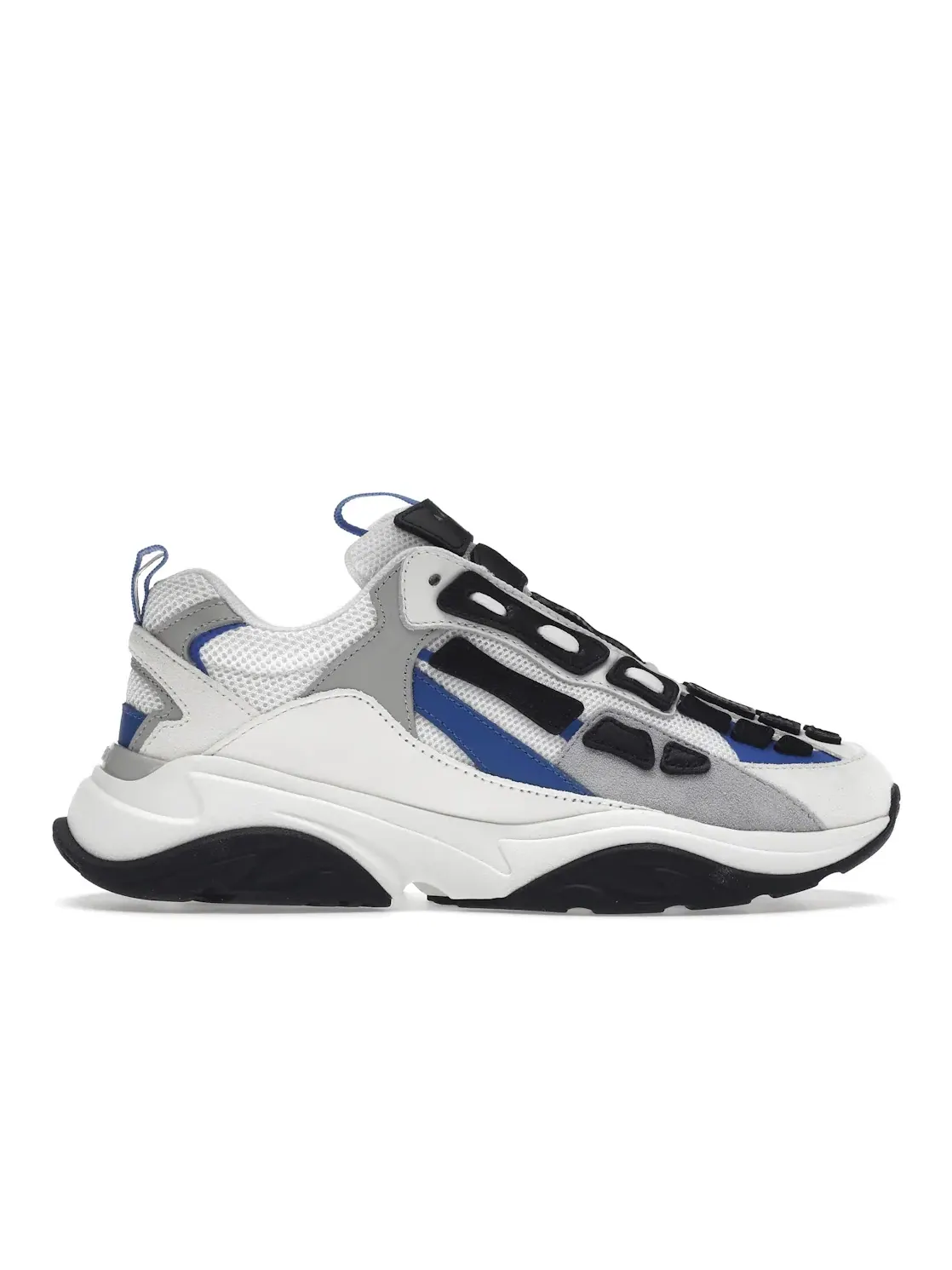 Мужские кроссовки с контрастными вставками AMIRI Bone Runner AMIRI — изображение 1 из 4, белый/черный/серый/синий