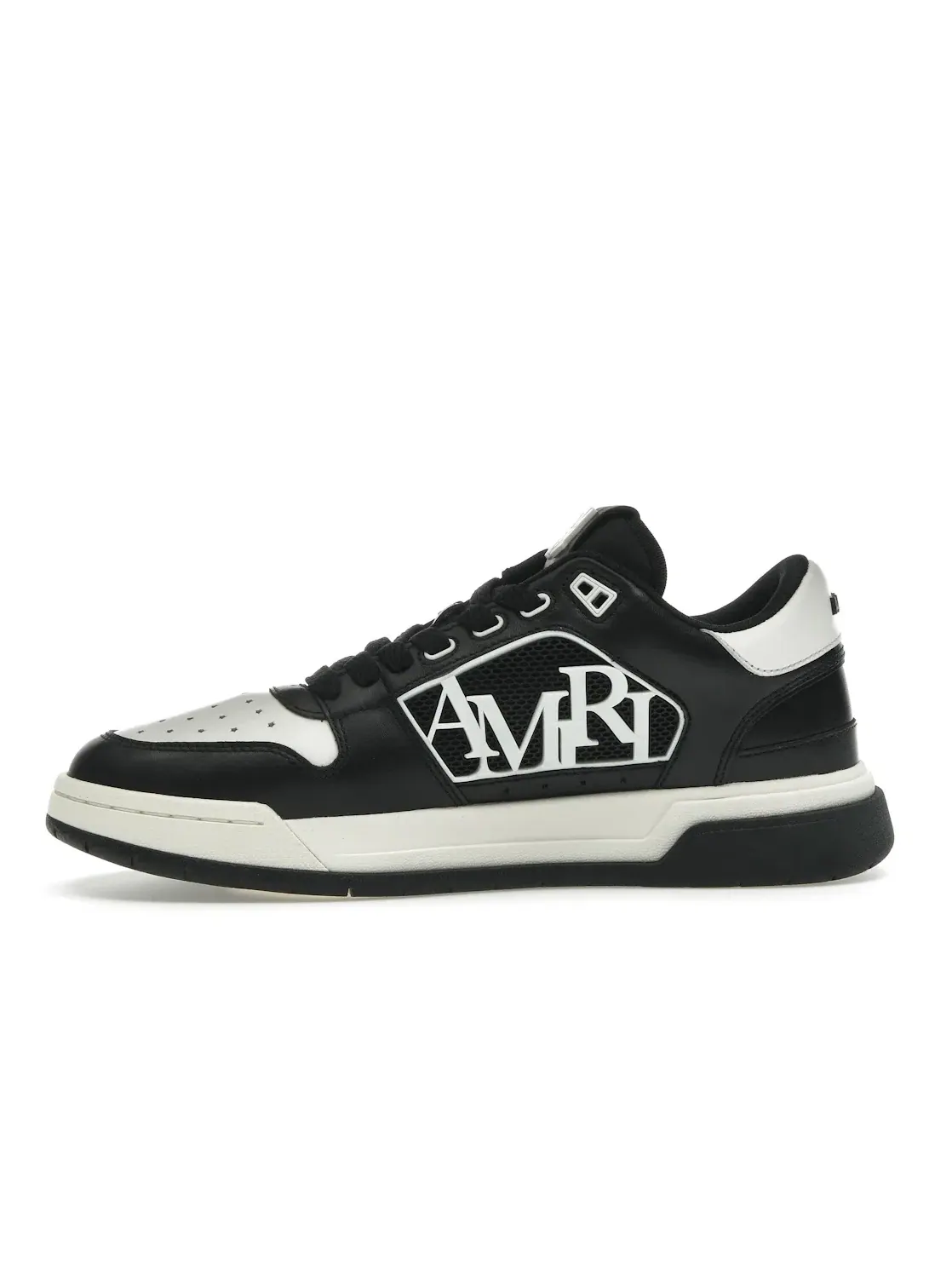 Мужские кеды с низким профилем AMIRI Classic Low — изображение 3 из 4, черный/белый