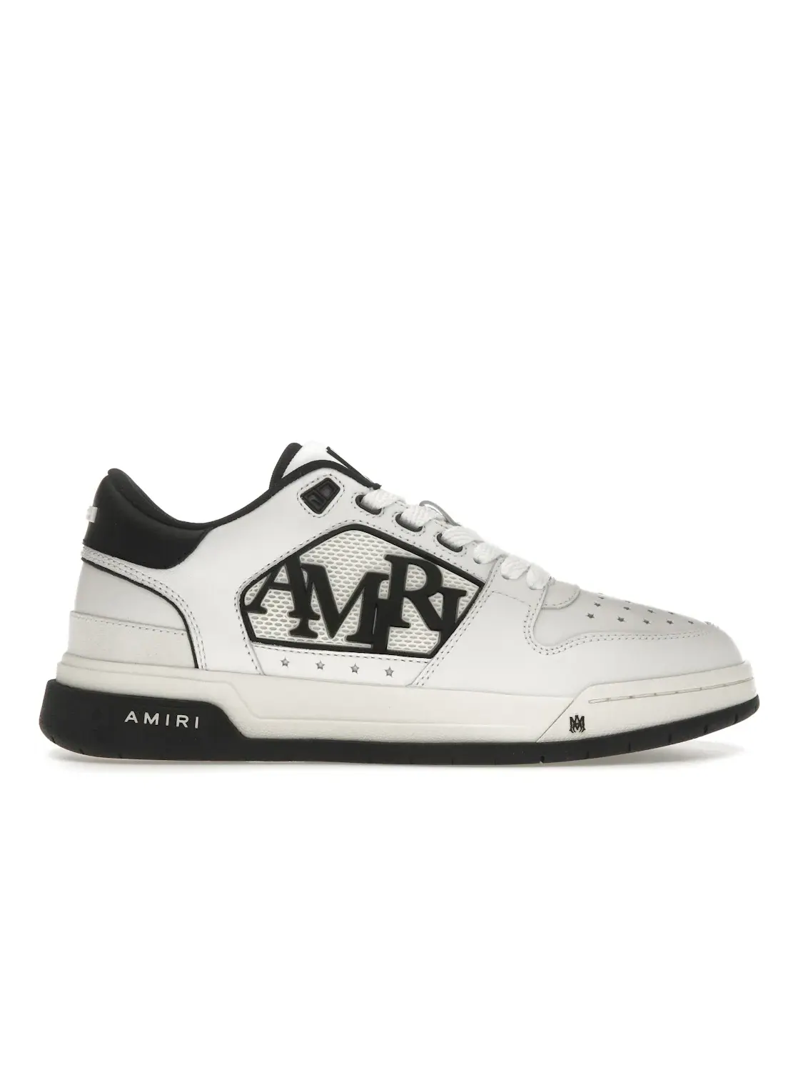 Мужские кроссовки с низким профилем AMIRI Classic Low — изображение 1 из 4, белый/черный