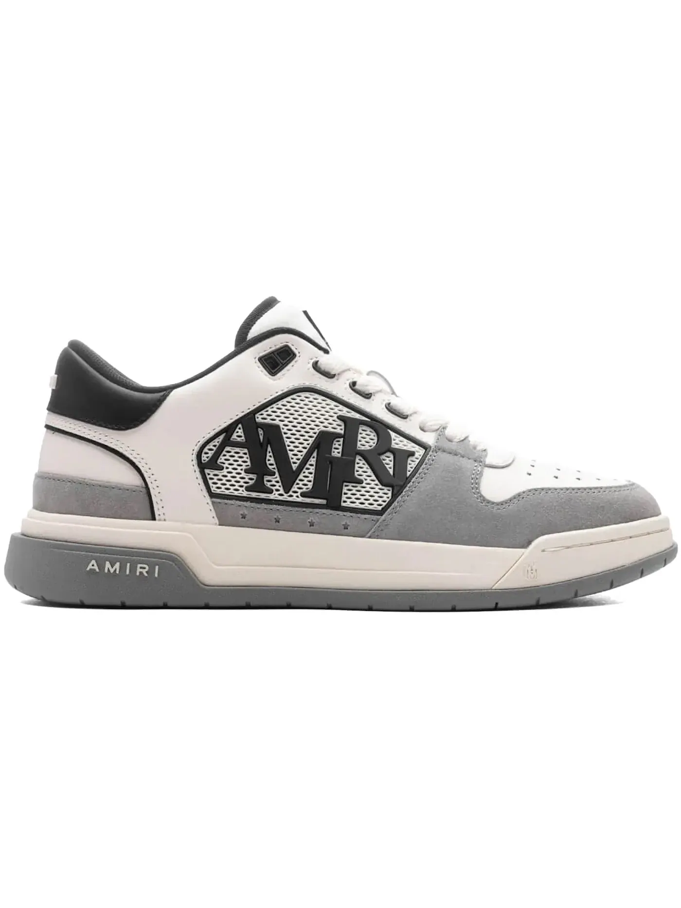 Мужские кроссовки на шнуровке AMIRI Classic Low — изображение 1 из 1, белый/серый/черный
