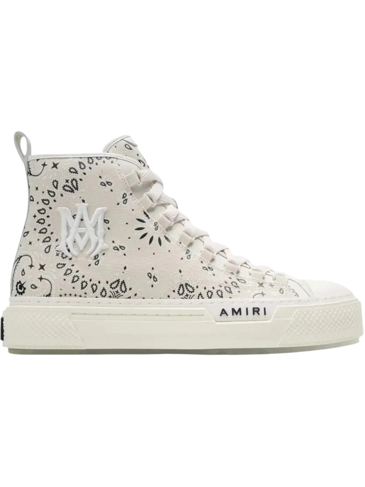 Женские кроссовки с принтом AMIRI Court High Bandana AMIRI — изображение 1 из 1, белый