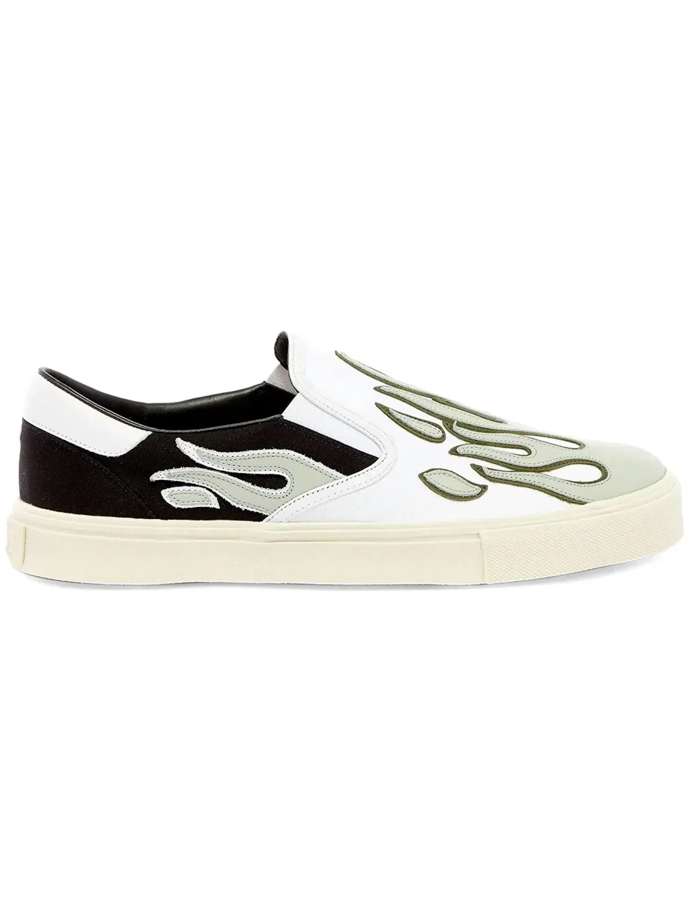Мужские кеды Flame Slip On AMIRI — изображение 1 из 1, бледный/черный/белый