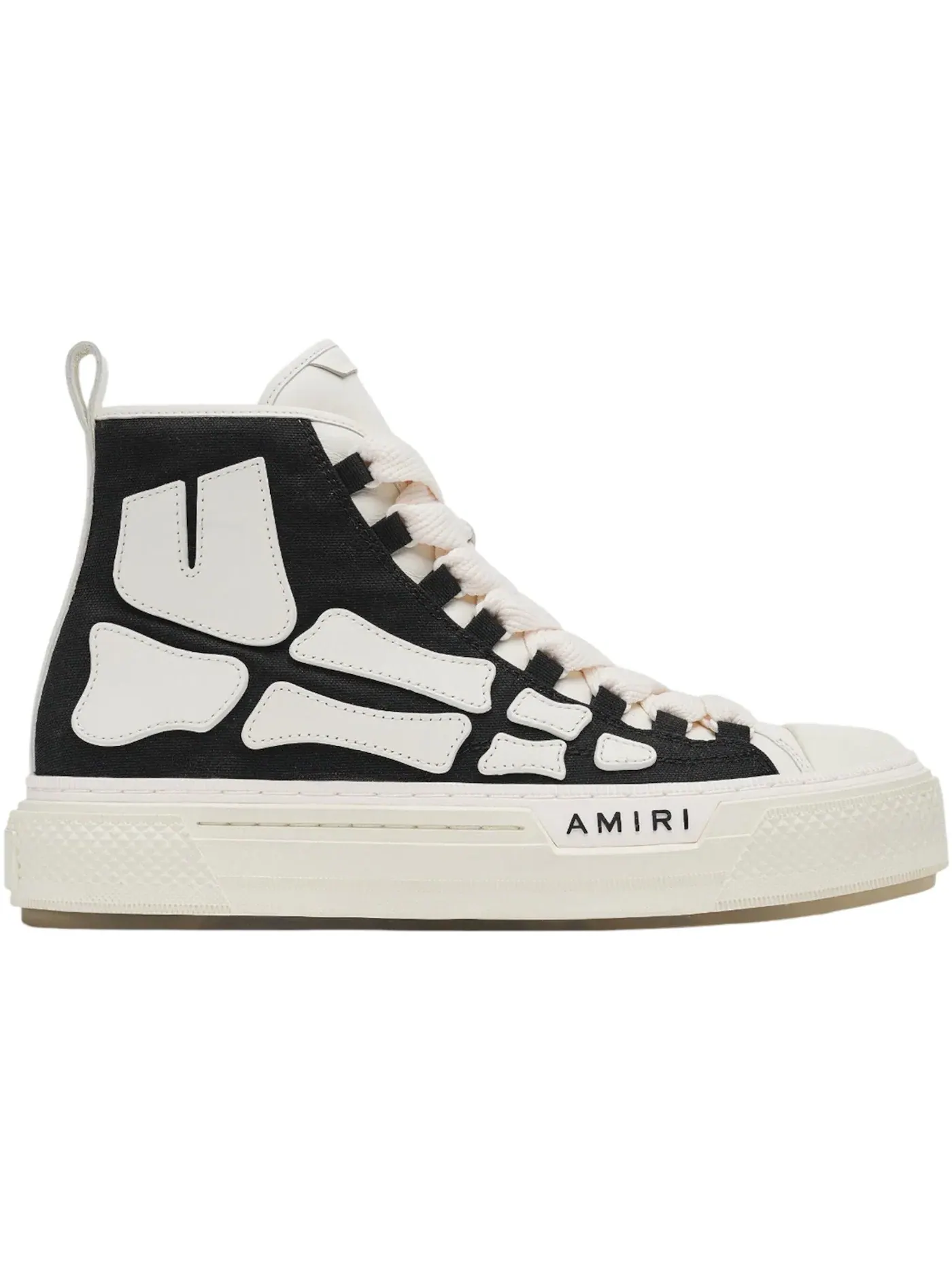 Мужские кроссовки скелетон AMIRI Skel Court Hi — изображение 1 из 1, черный/белый