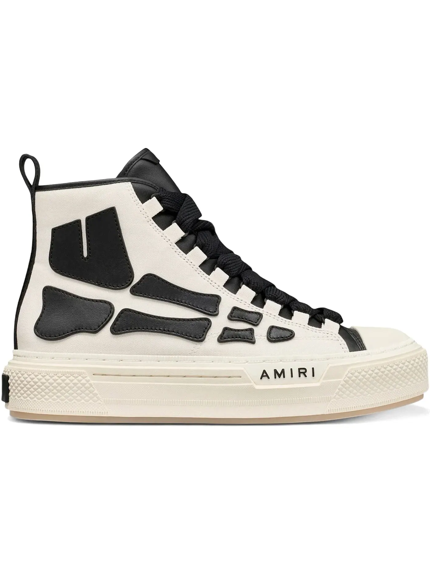 Мужские кроссовки скелетон AMIRI Skel Court Hi — изображение 1 из 1, белый/черный