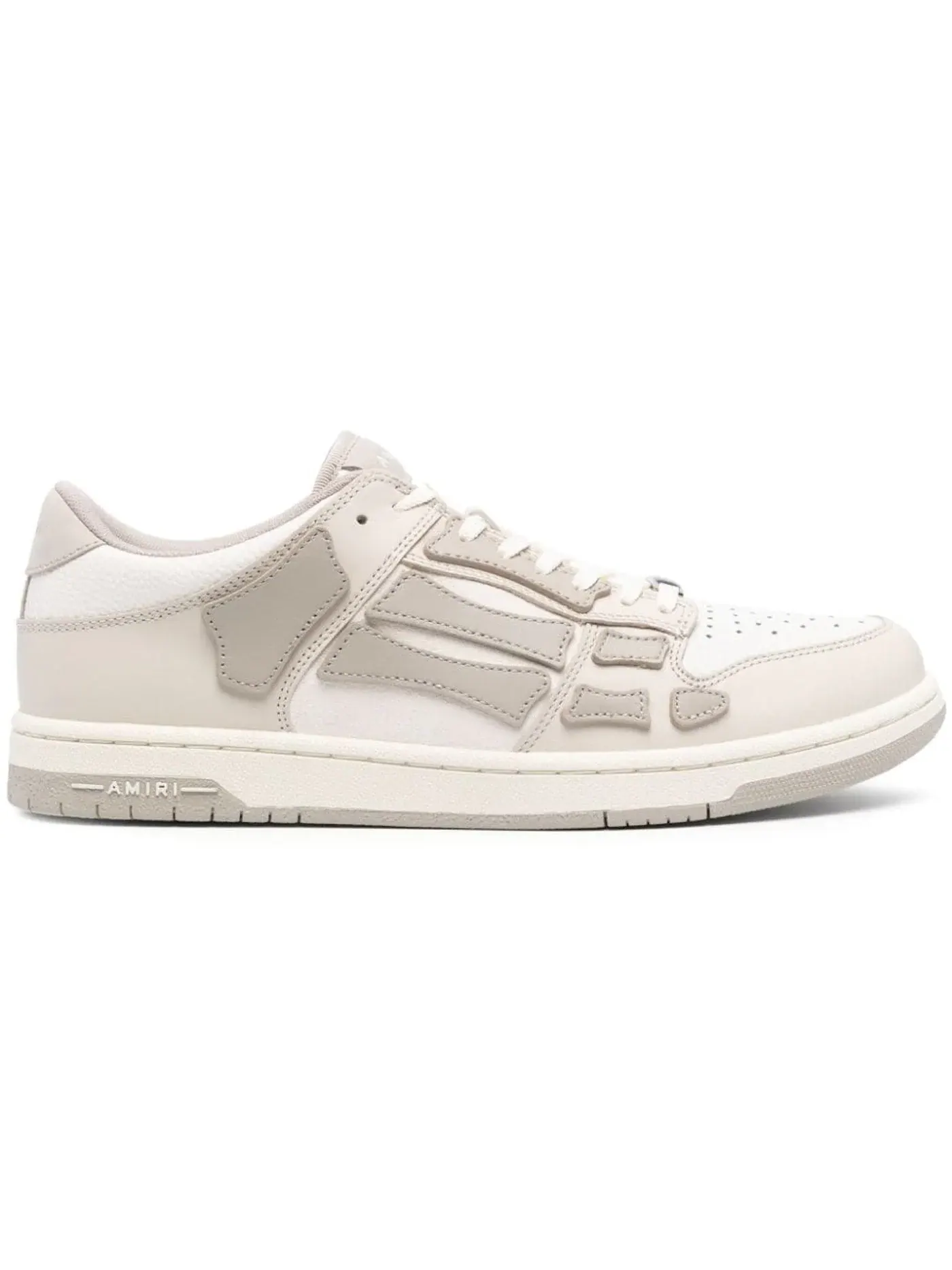 Мужские кроссовки с кожаным верхом AMIRI Skel Low Top AMIRI — изображение 1 из 1, белый/бежевый