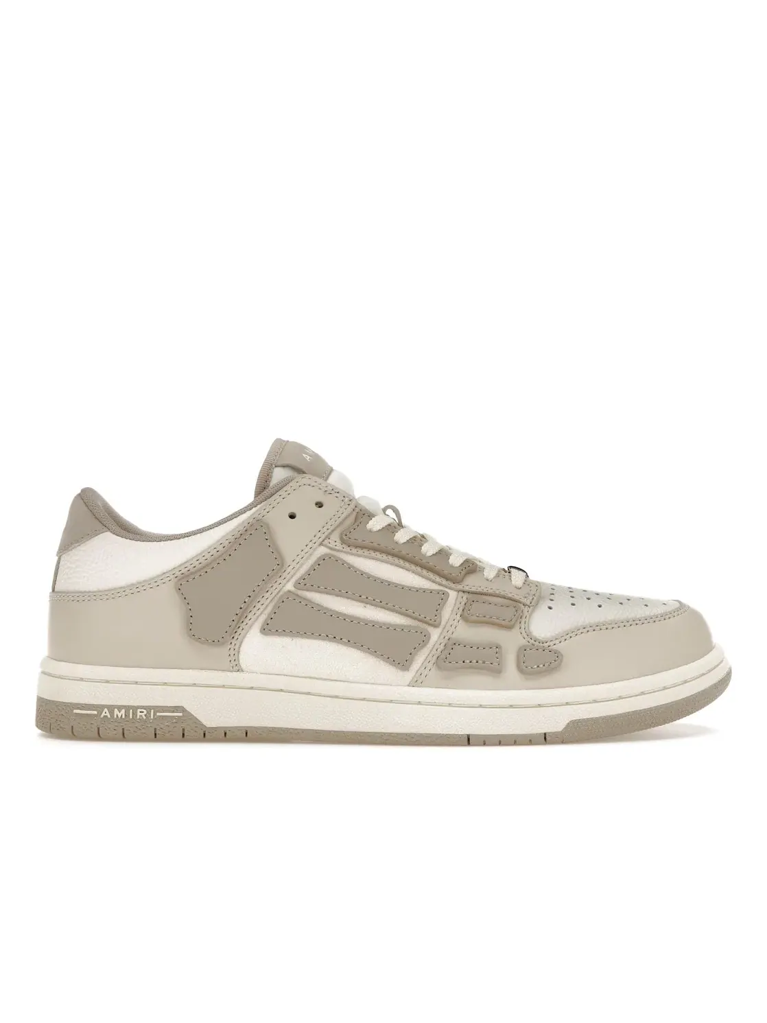 Мужские кроссовки с принтом скелета AMIRI Skel Low Top Low — изображение 1 из 4, белый