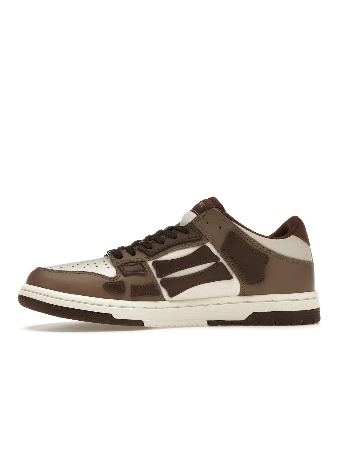 Мужские кеды с принтом AMIRI Skel Low Top Low — изображение 3 из 4, коричневый