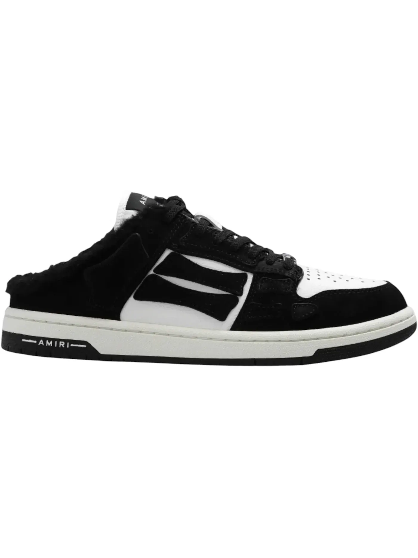 Женские мюли AMIRI Skel Low Top Mule Shearling — изображение 1 из 1, черный