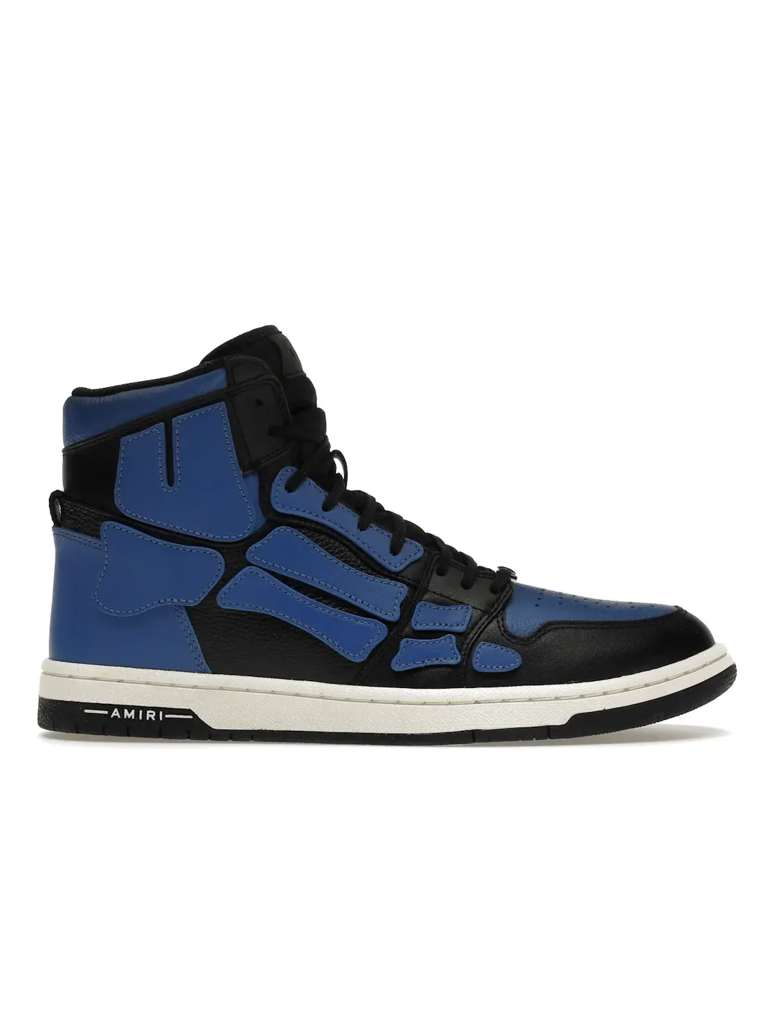 Мужские кроссовки с панельным дизайном AMIRI Skel Panelled High Top — изображение 1 из 4, черный/синий