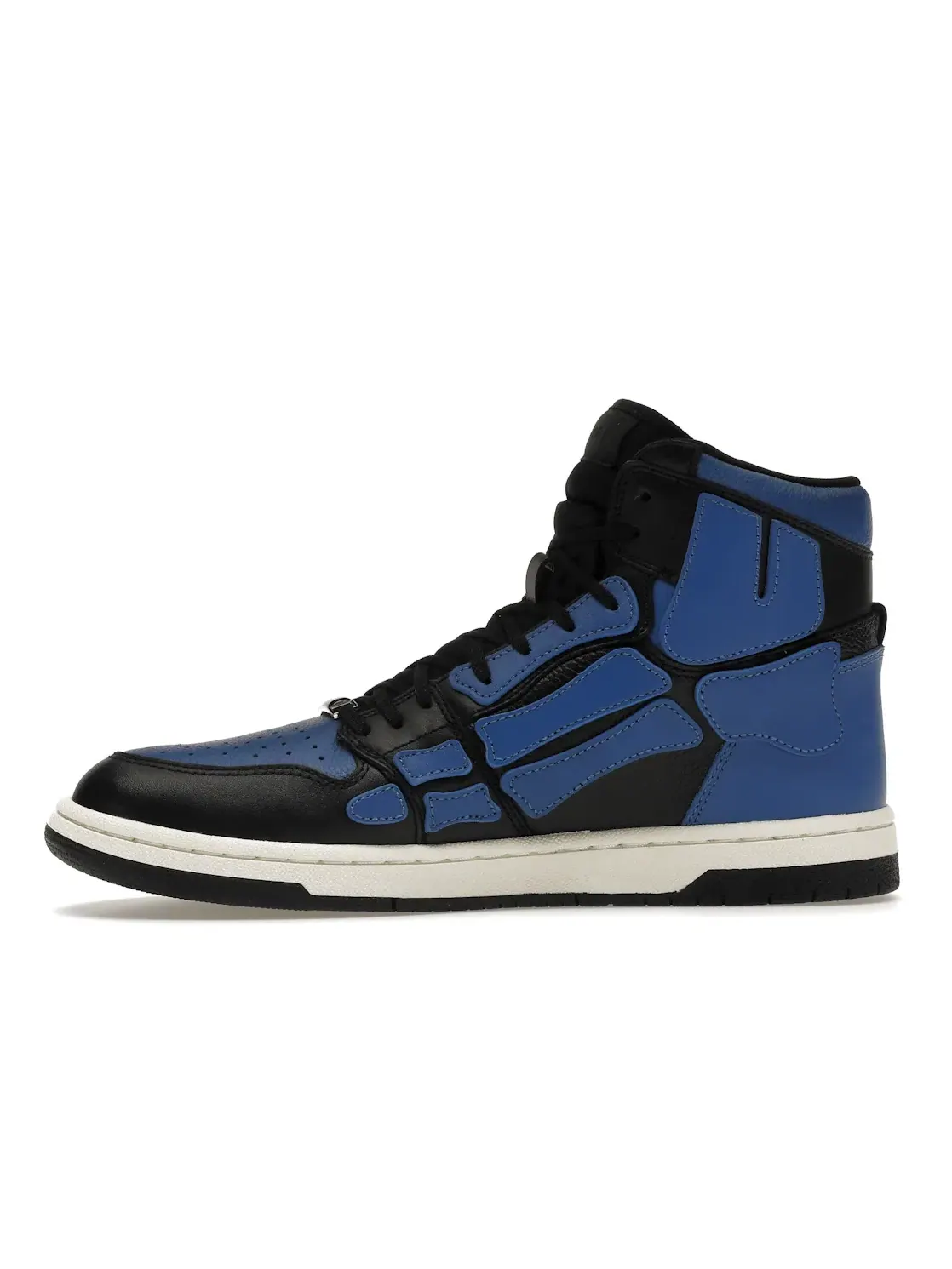 Мужские кроссовки с панельным дизайном AMIRI Skel Panelled High Top — изображение 3 из 4, черный/синий