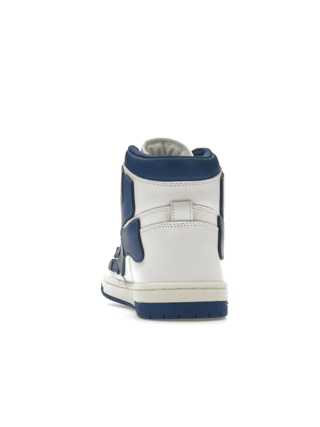 Мужские кроссовки высокие с панельным дизайном AMIRI Skel Panelled High Top — изображение 4 из 4, белый синий