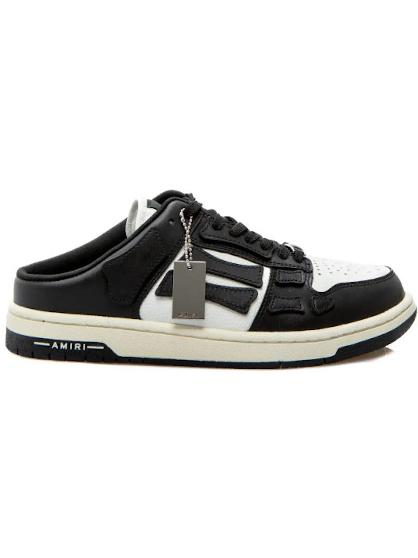 Мужские кеды на шнуровке AMIRI Skel Slip On — изображение 1 из 1, черный/белый