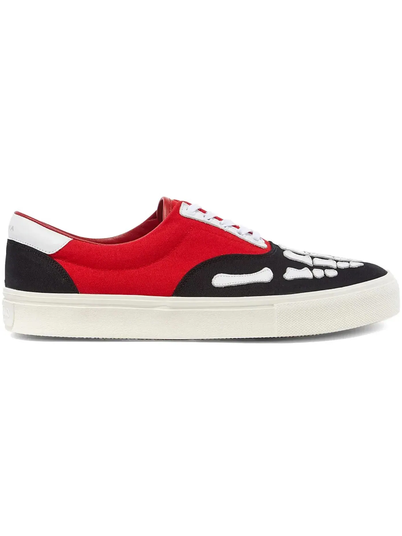 Мужские кроссовки с принтом AMIRI Skel Toe Lace Up AMIRI — изображение 1 из 1, черный/красный/белый