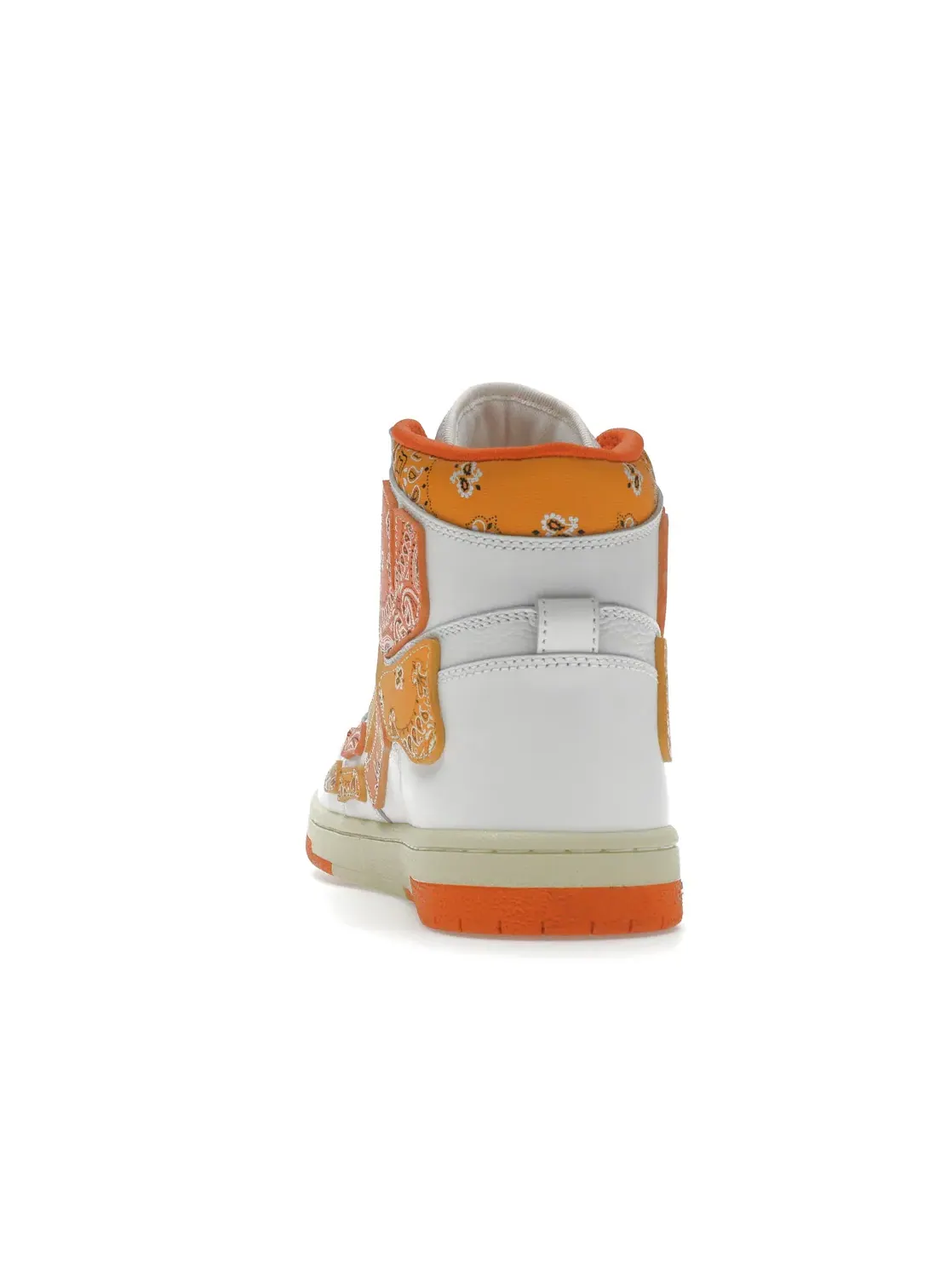 Мужские кроссовки высокие с принтом AMIRI Skel Top Hi AMIRI — изображение 4 из 4, белый/оранжевый
