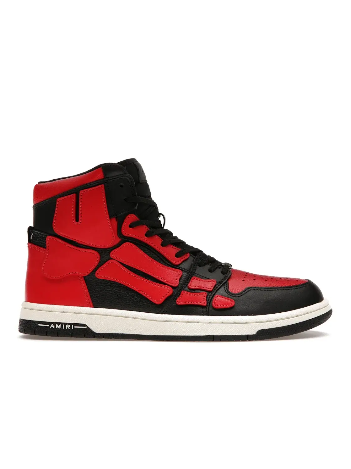 Мужские кроссовки с кедами AMIRI Skel Top Hi — изображение 1 из 4, черный/красный/белый