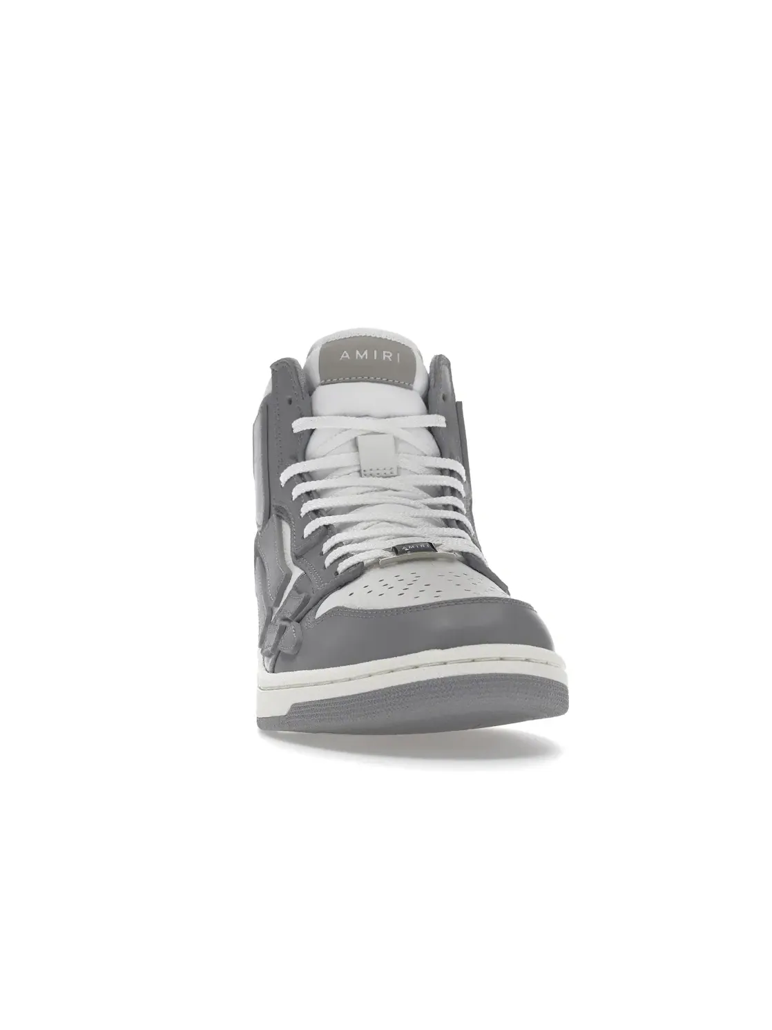 Мужские кроссовки с принтом AMIRI Skel Top Hi — изображение 2 из 4, серый белый
