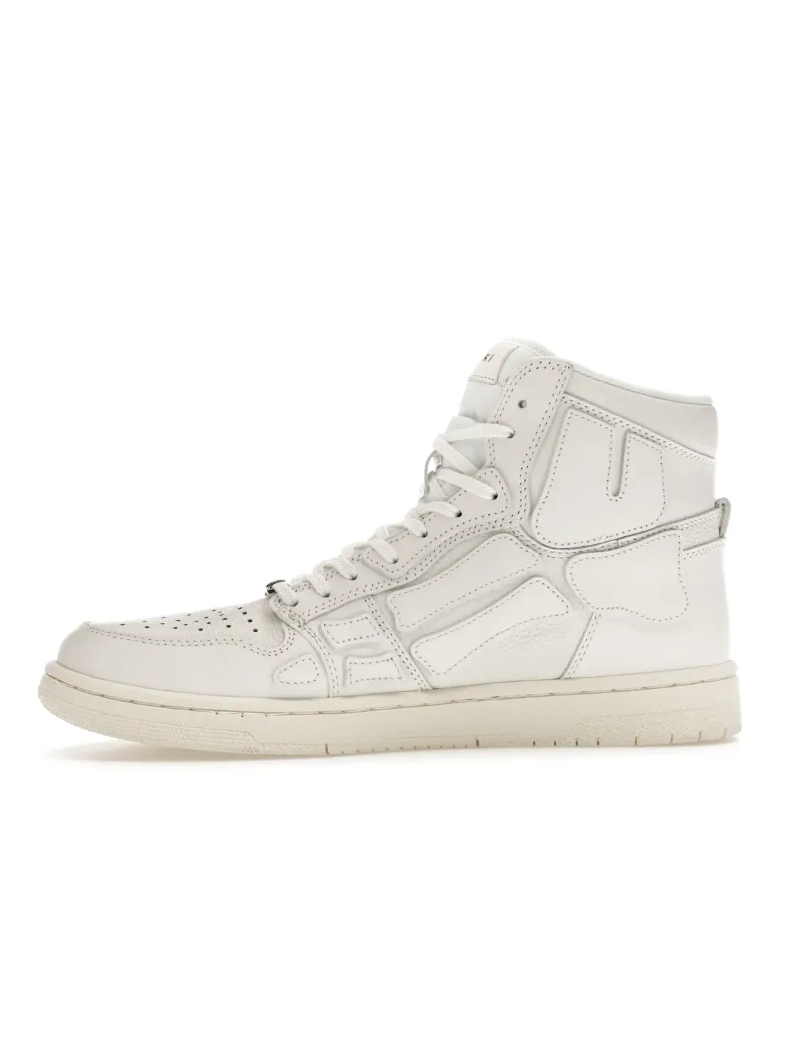 Мужские кроссовки модели AMIRI Skel Top Hi бренда AMIRI — изображение 3 из 4, белый/белый/белый