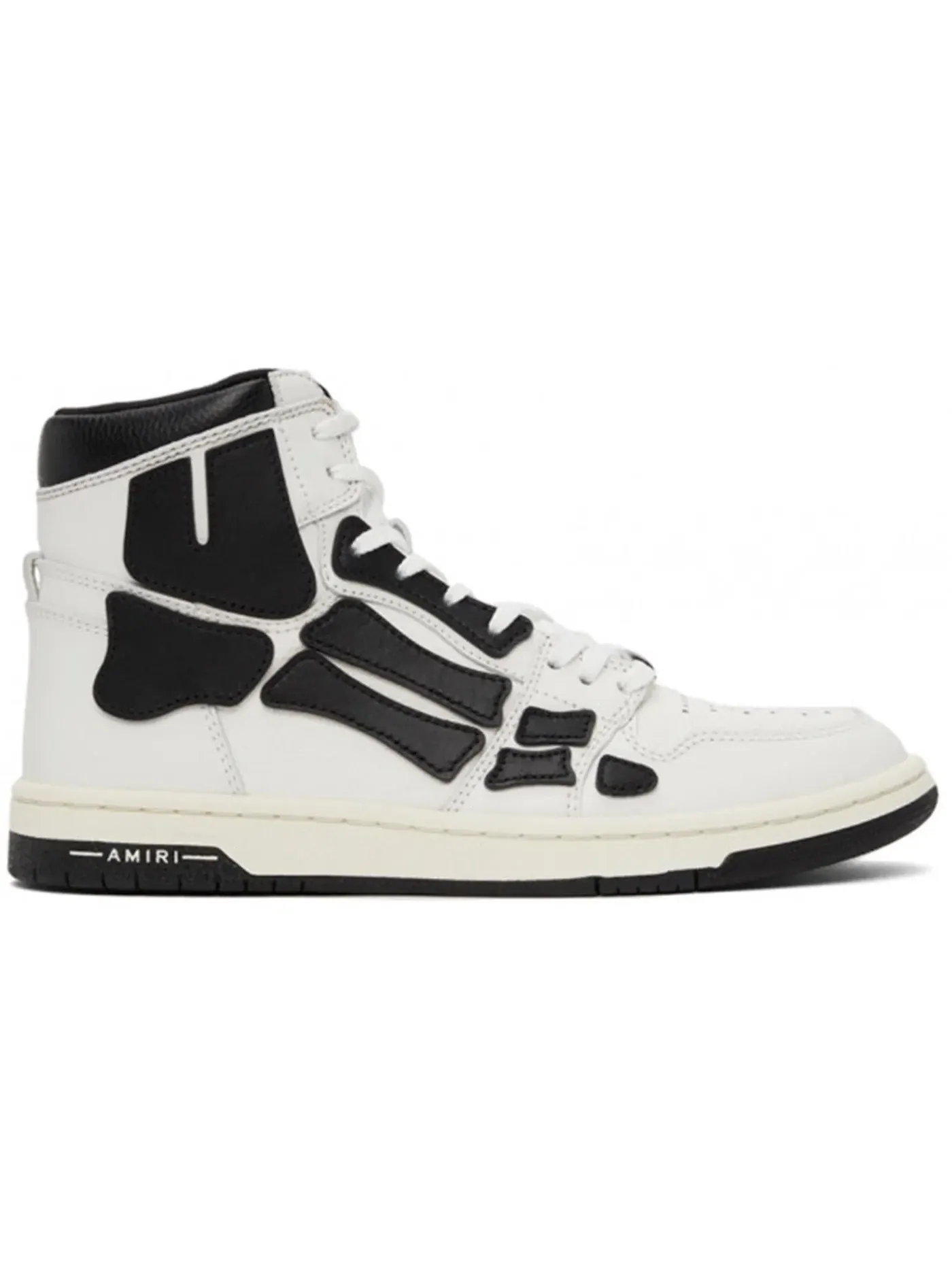 Мужские кроссовки с принтом AMIRI Skel Top Hi — изображение 1 из 1, белый черный