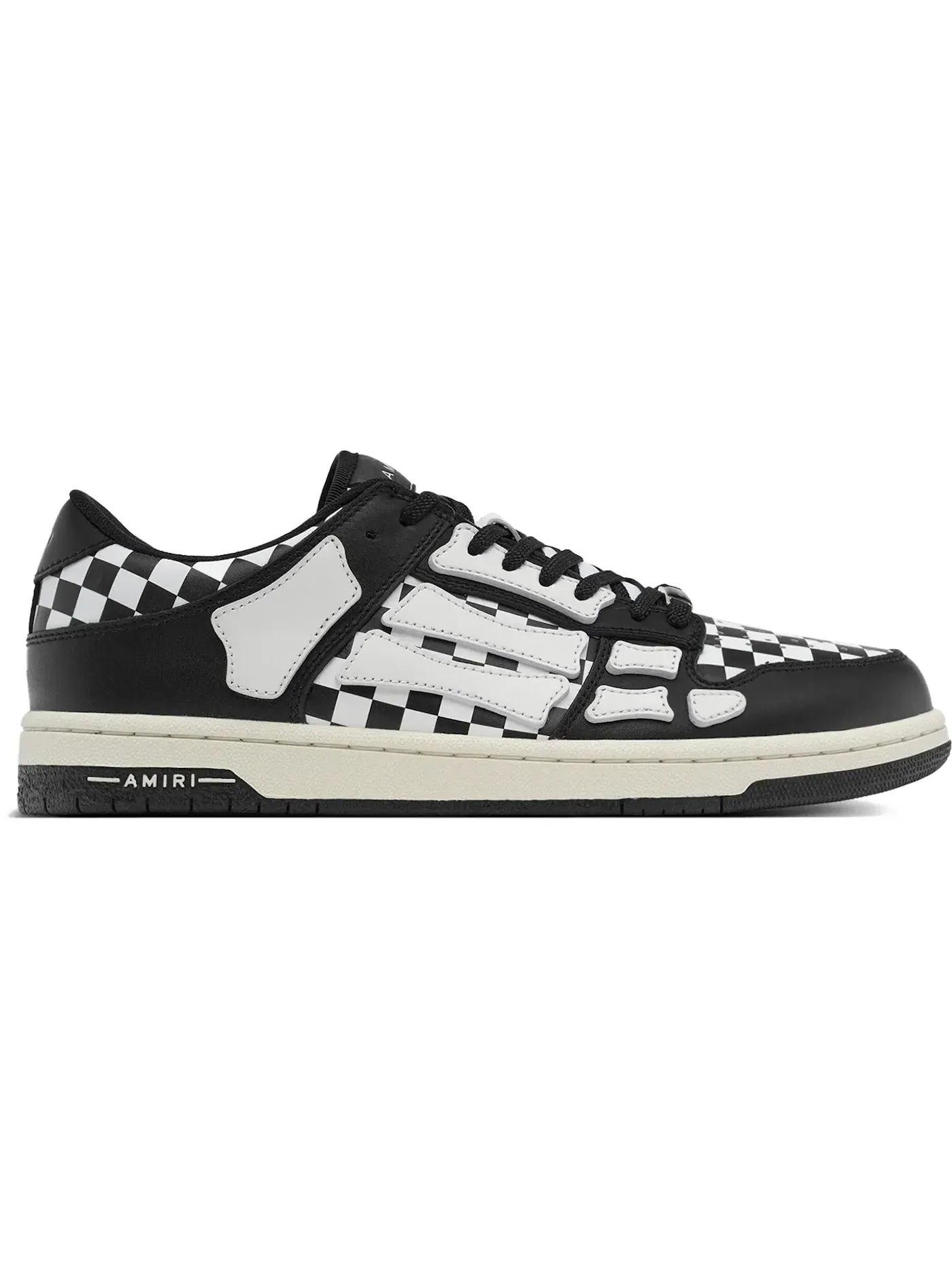 Мужские кроссовки с принтом черепа AMIRI Skel Top Low — изображение 1 из 1, черный/белый