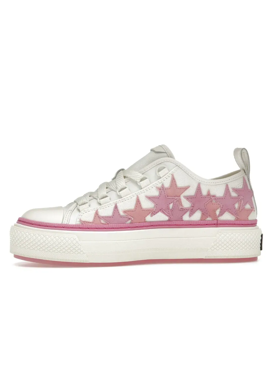 Женские кроссовки AMIRI Star Low — изображение 3 из 4, белый/розовый