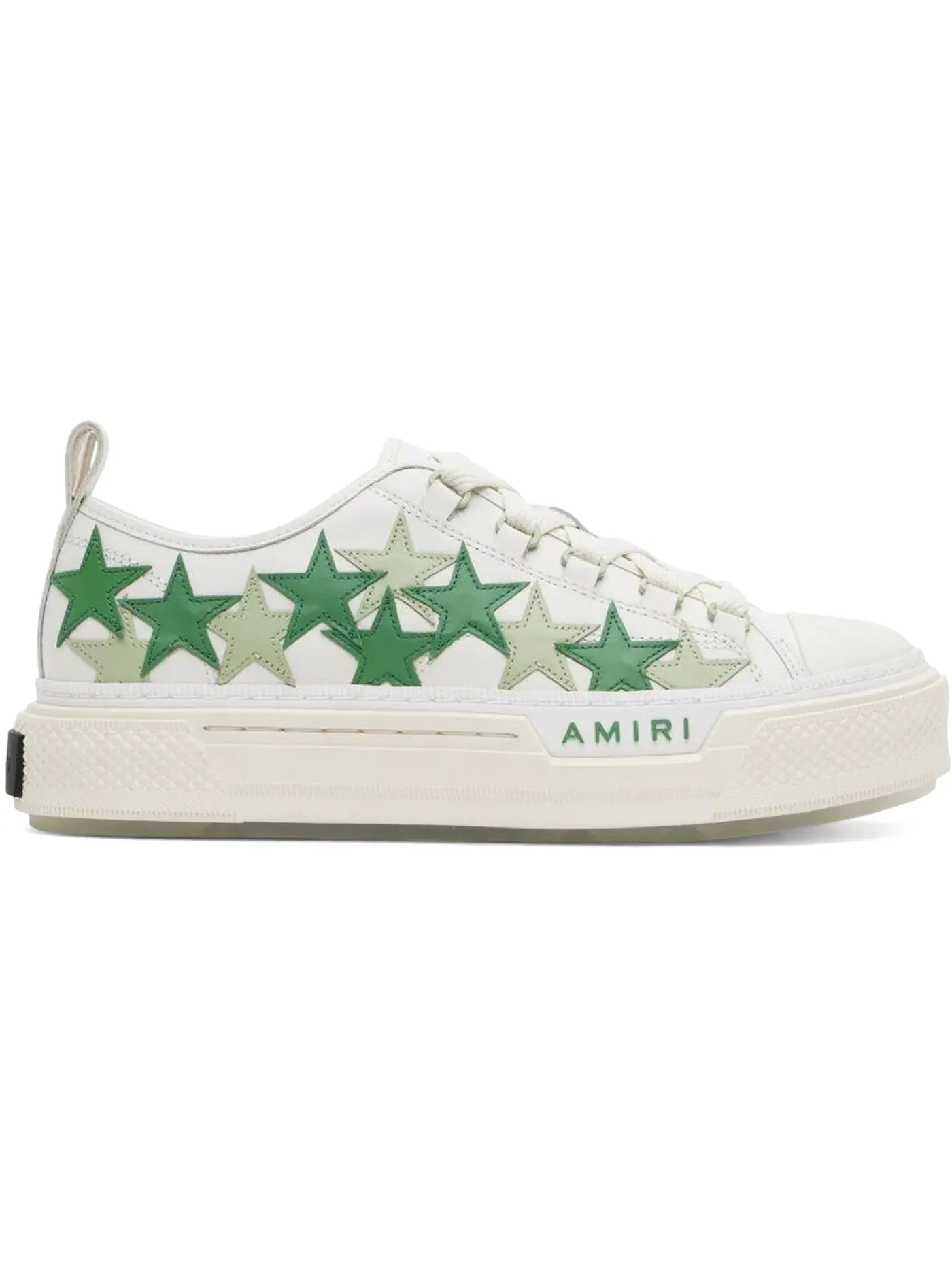 Мужские кроссовки с принтом AMIRI Stars Court Low — изображение 1 из 1, зеленый/белый