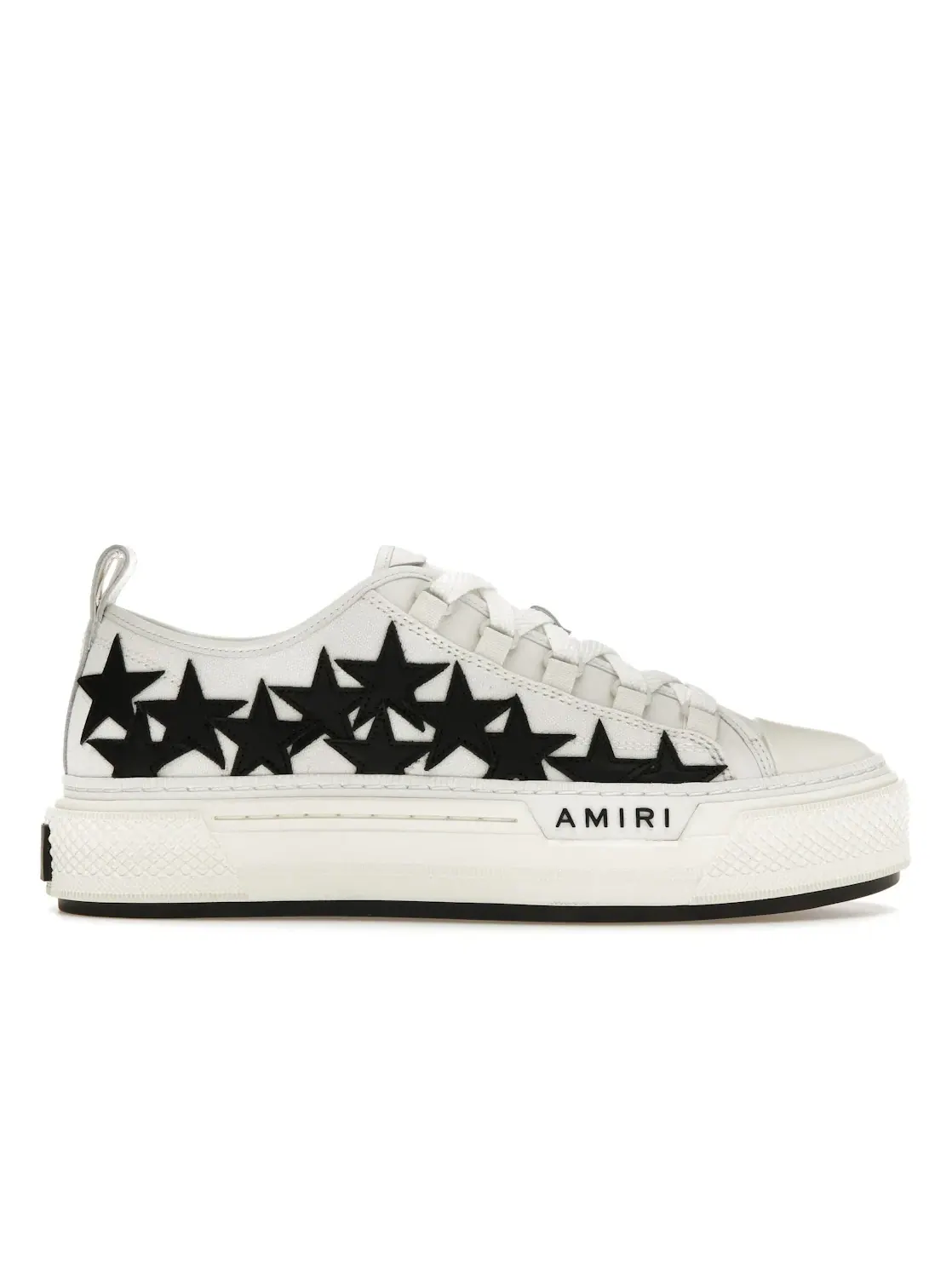 Мужские кроссовки AMIRI Stars Court Low — изображение 1 из 4, белый/черный