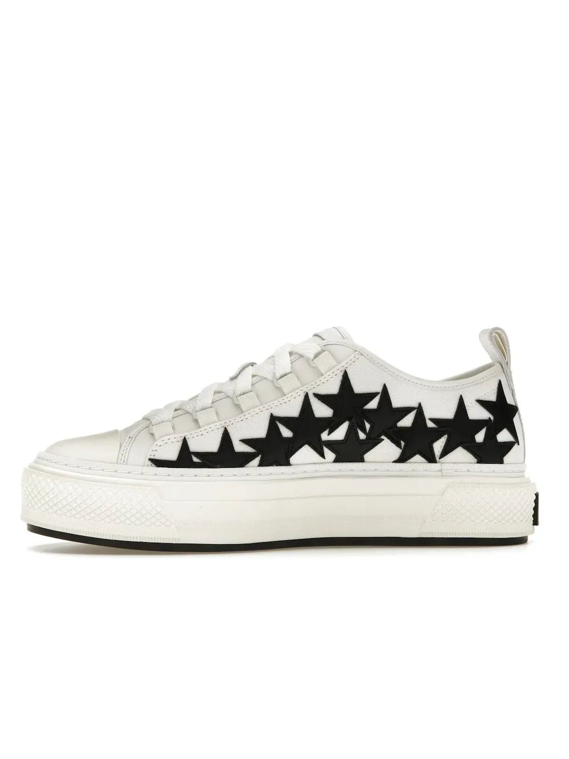 Мужские кроссовки AMIRI Stars Court Low — изображение 3 из 4, белый/черный