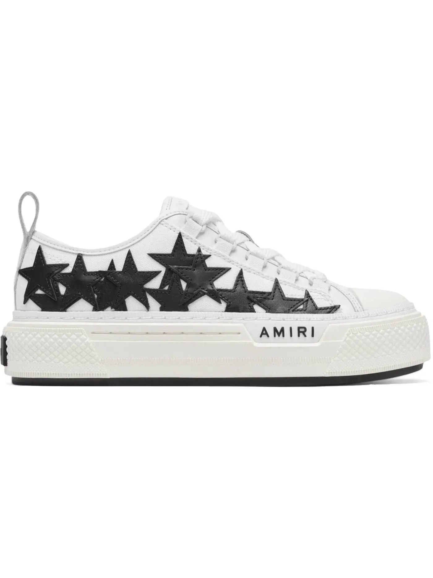 Женские кроссовки с принтом AMIRI Stars Court Low AMIRI — изображение 1 из 1, белый/черный