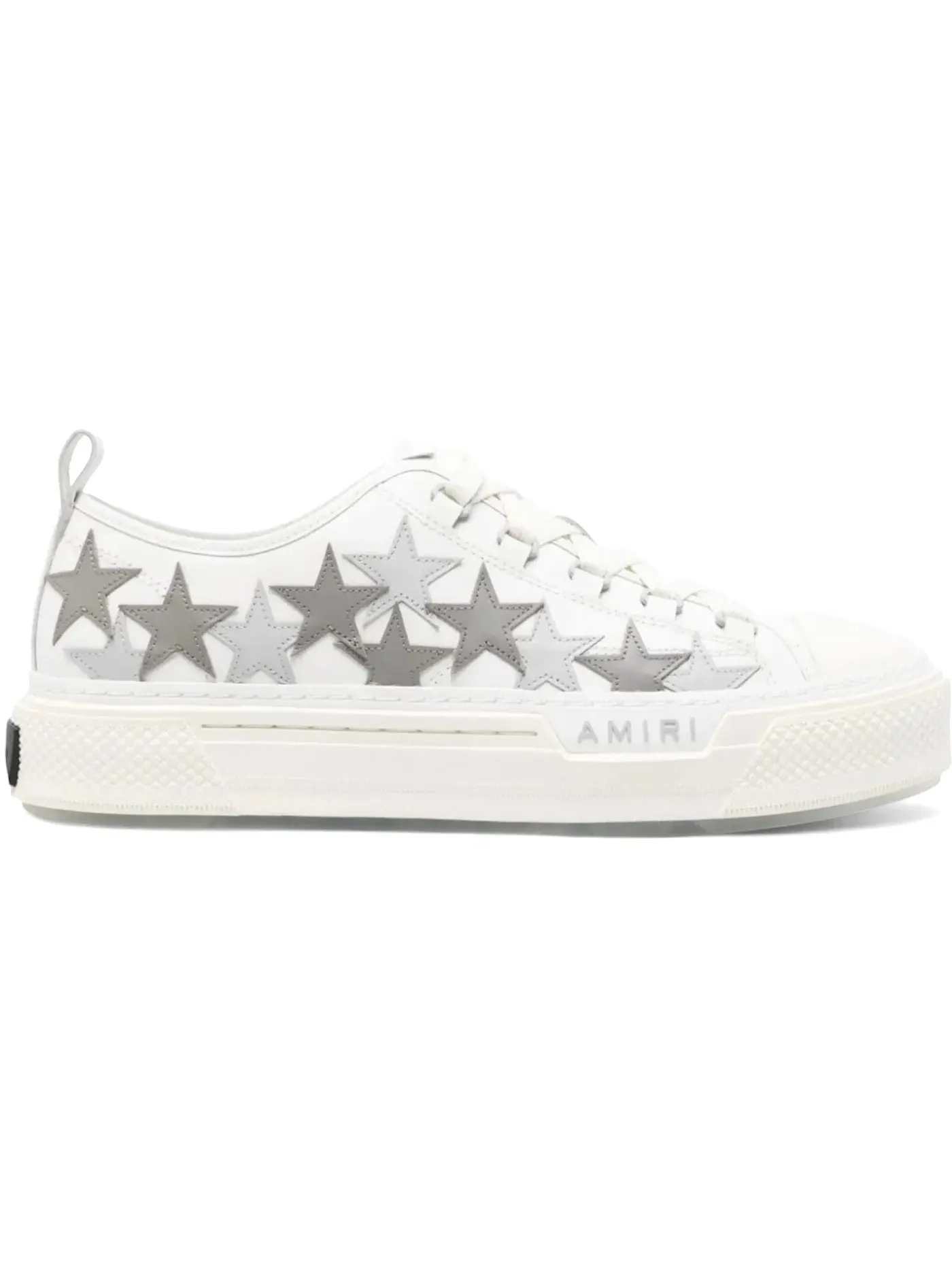 Мужские кроссовки с принтом звезд AMIRI Stars Court Low — изображение 1 из 1, белый серый