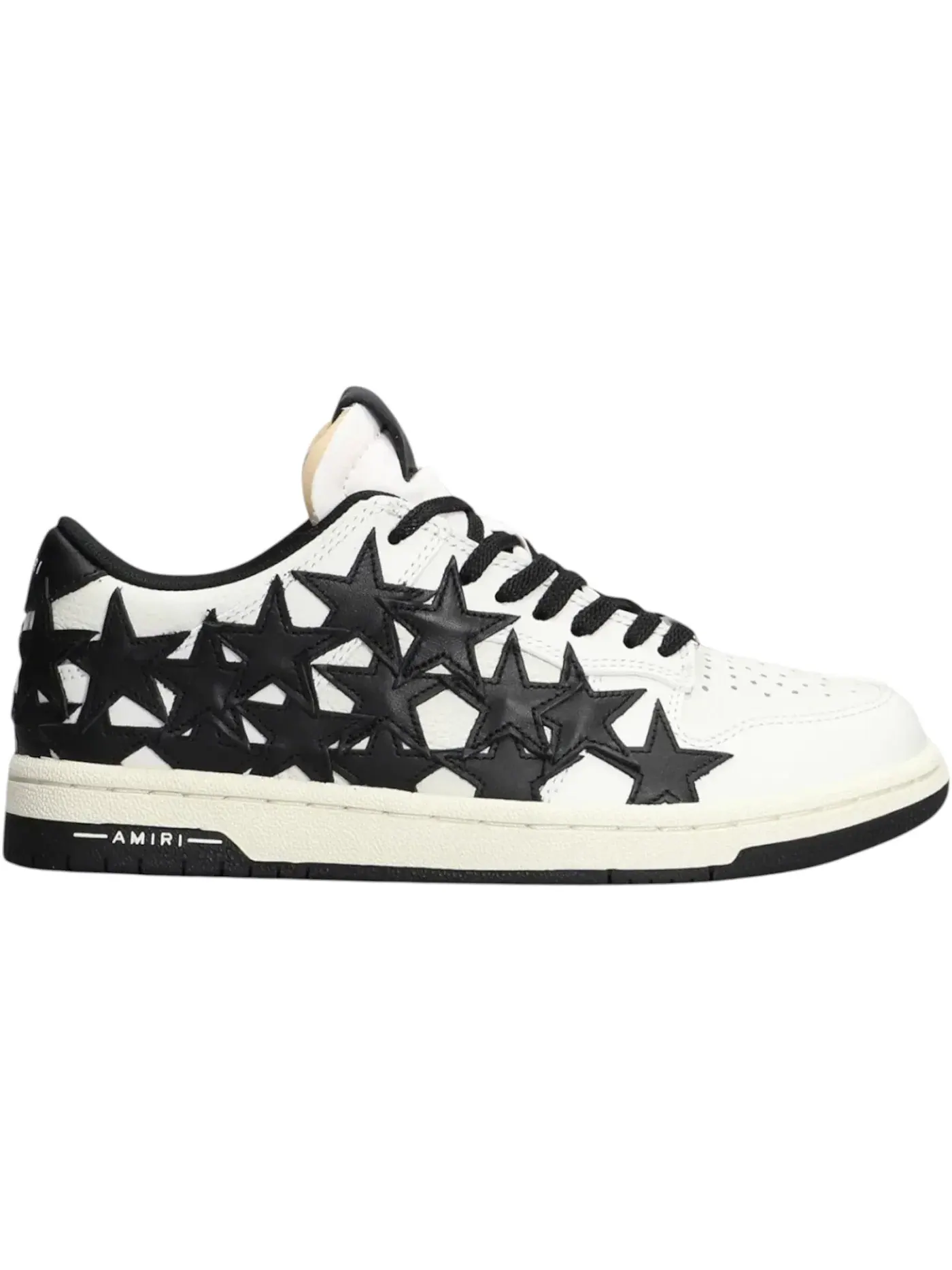Женские кроссовки с низким профилем AMIRI Stars Low Sneaker AMIRI — изображение 1 из 1, черный/белый