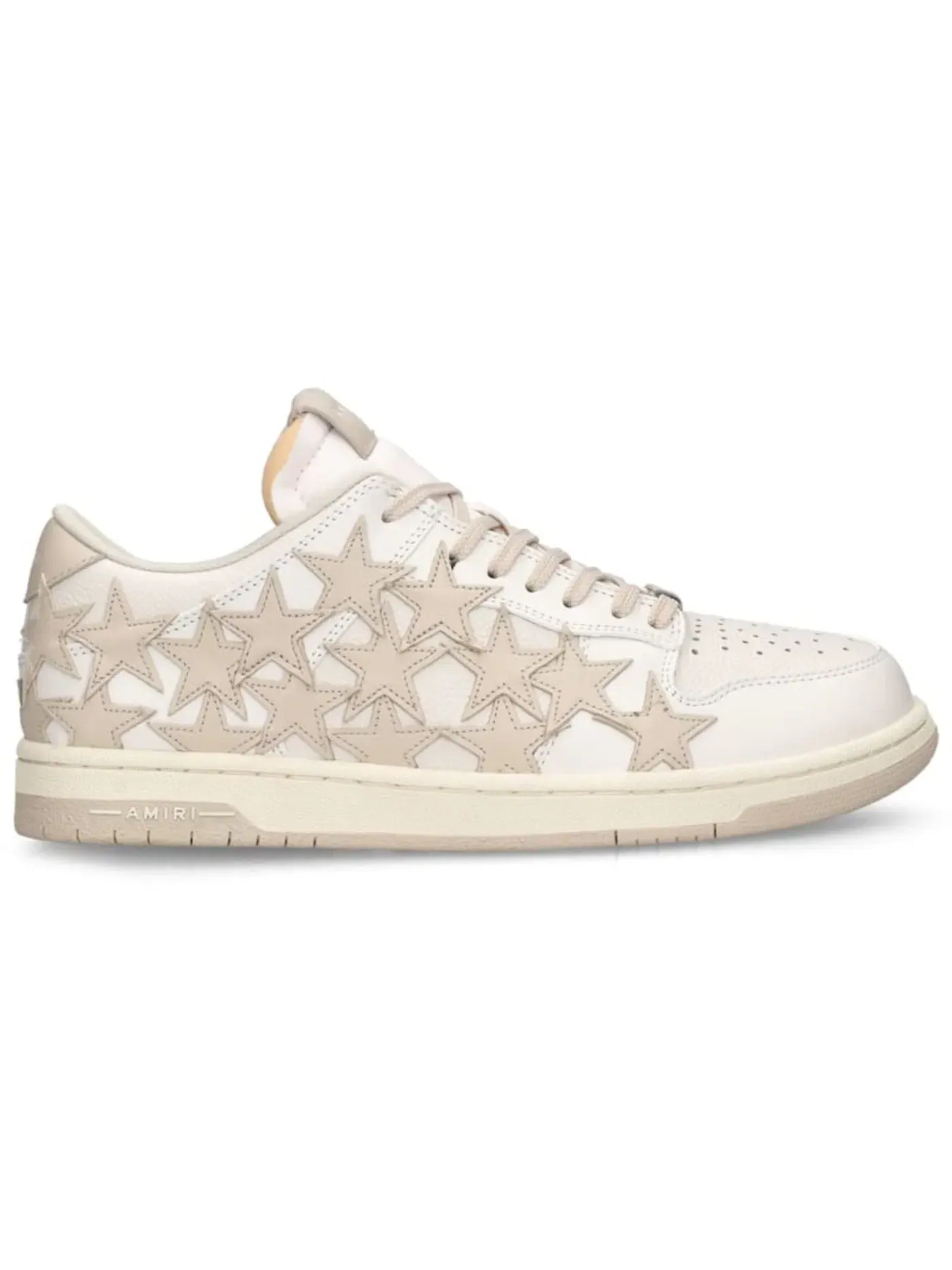 Мужские кроссовки с принтом AMIRI Stars Low Top AMIRI — изображение 1 из 1, белый бежевый
